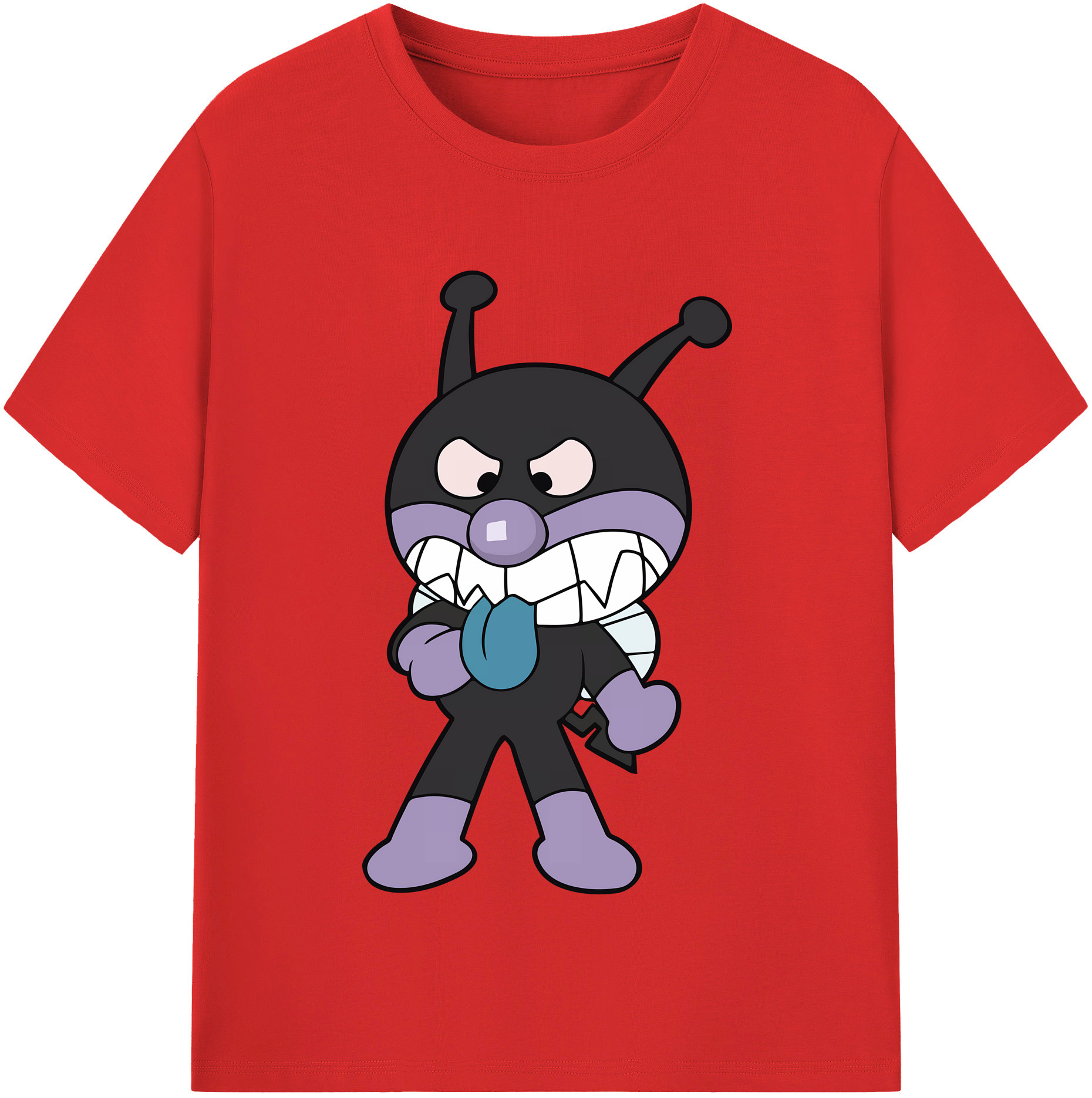 （画像用） アンパンマン Anpanman レディースカジュアルプリントTシャツ（綿100％）