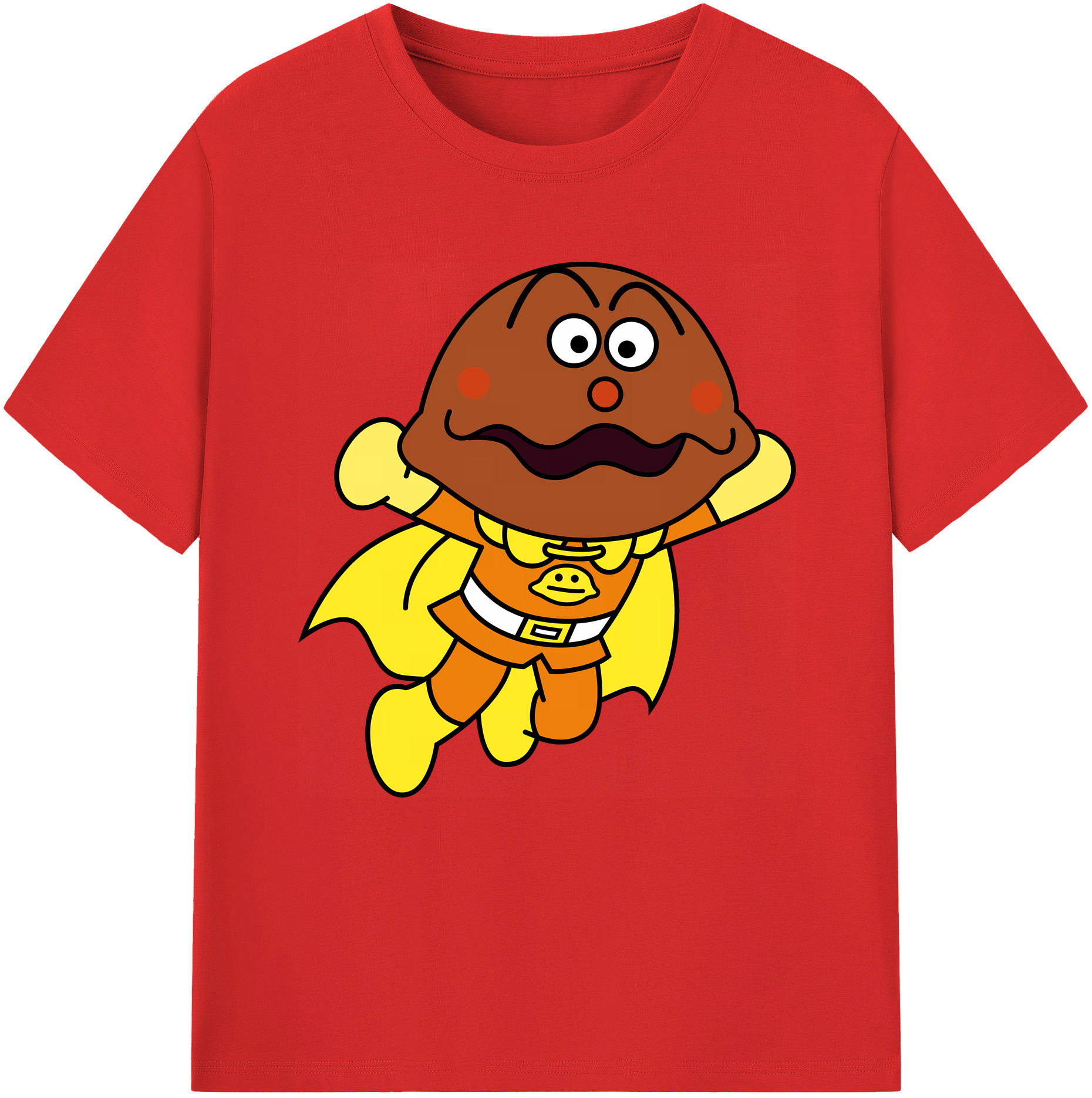 （画像用） アンパンマン Anpanman レディースカジュアルプリントTシャツ（綿100％）