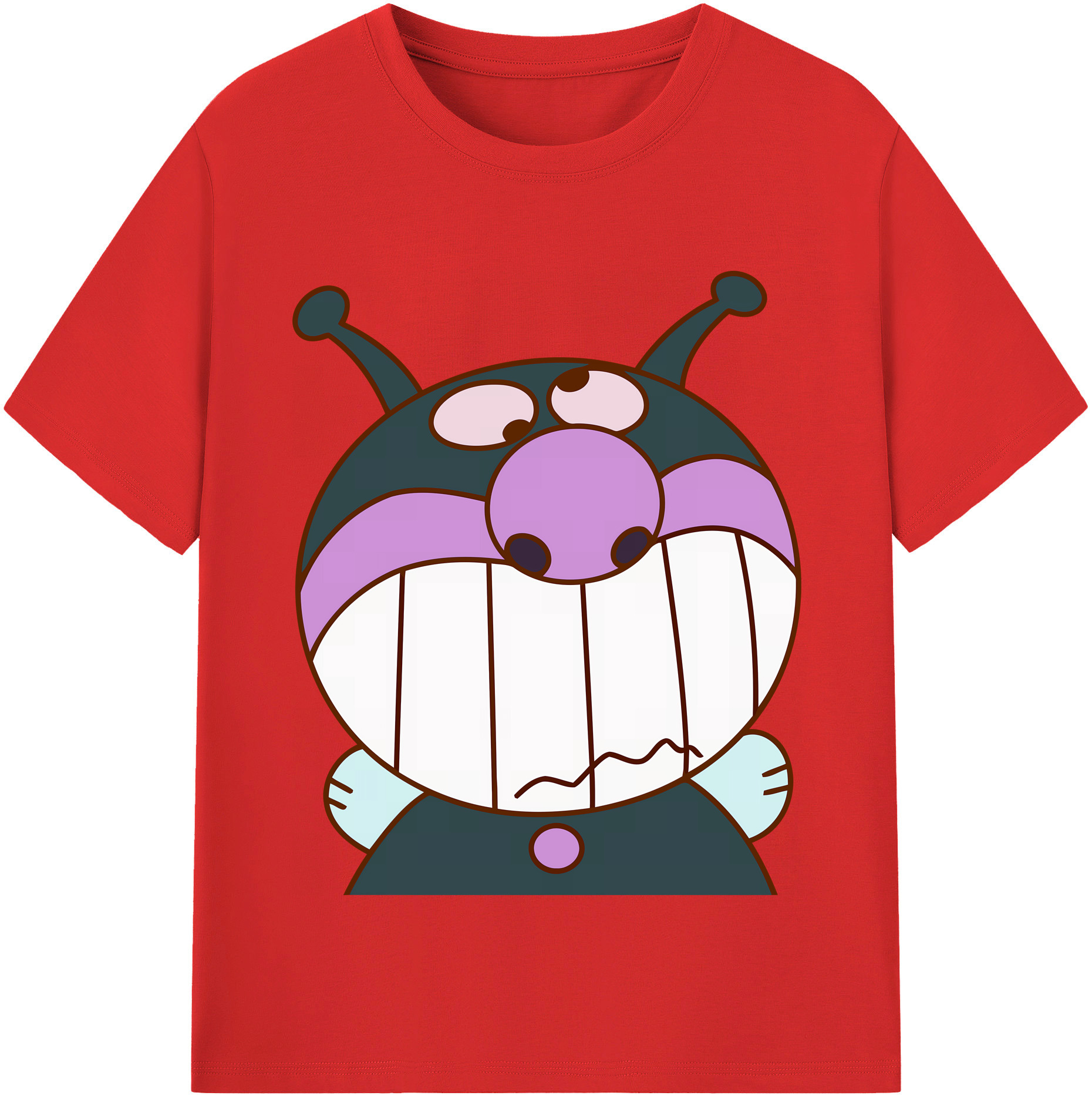 （画像用） アンパンマン Anpanman レディースカジュアルプリントTシャツ（綿100％）