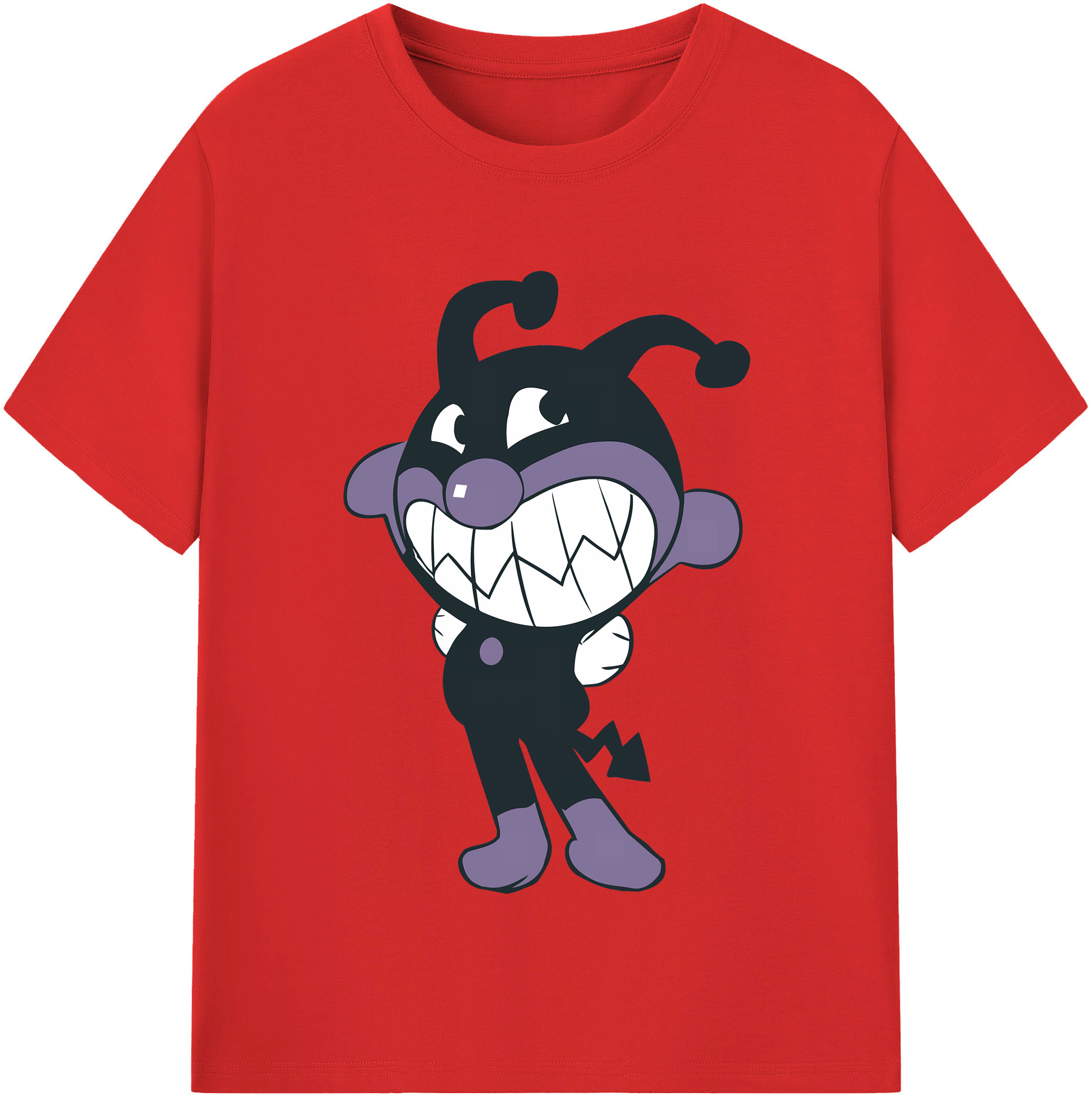 （画像用） アンパンマン Anpanman レディースカジュアルプリントTシャツ（綿100％）