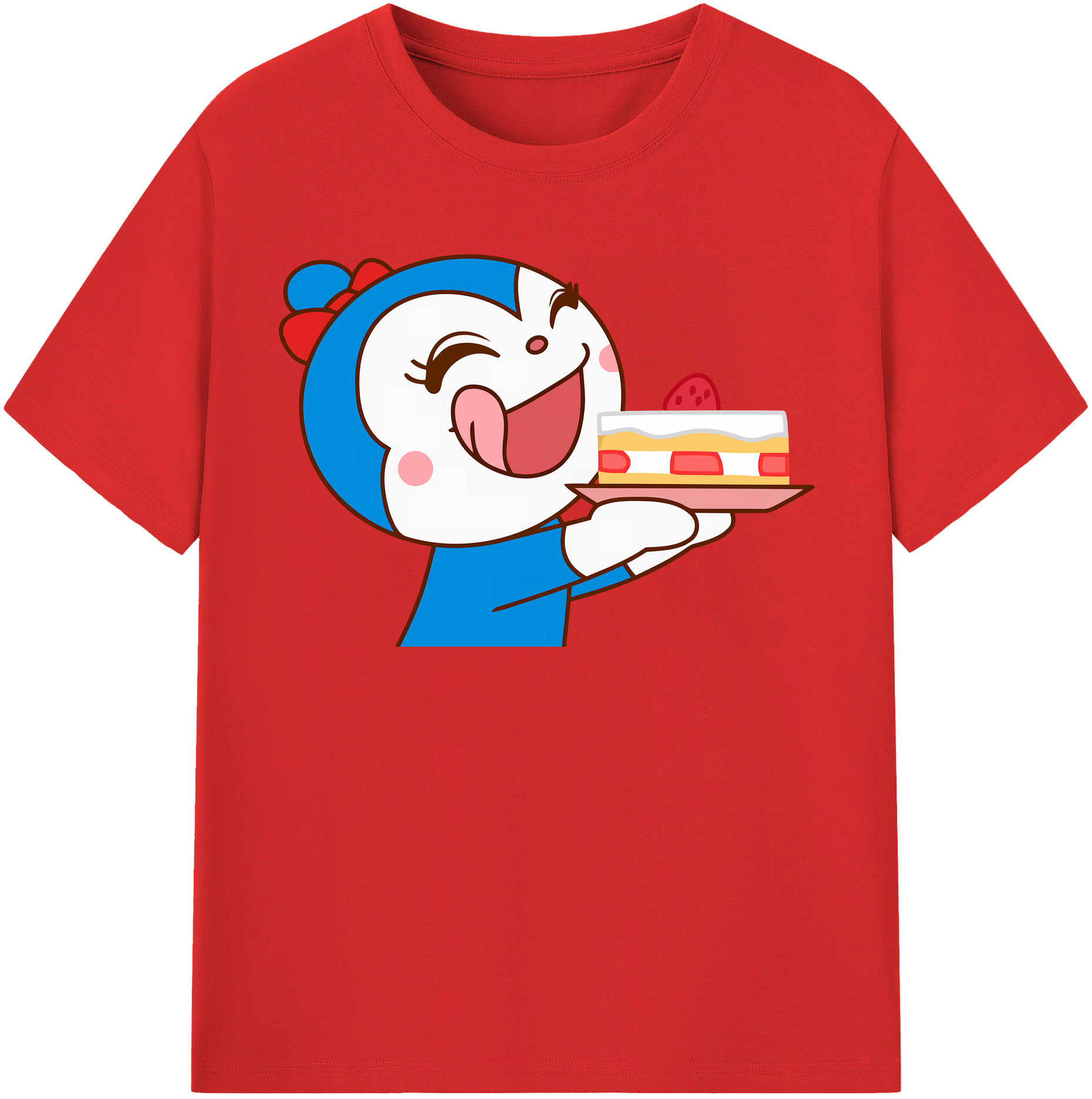 （画像用） アンパンマン Anpanman レディースカジュアルプリントTシャツ（綿100％）