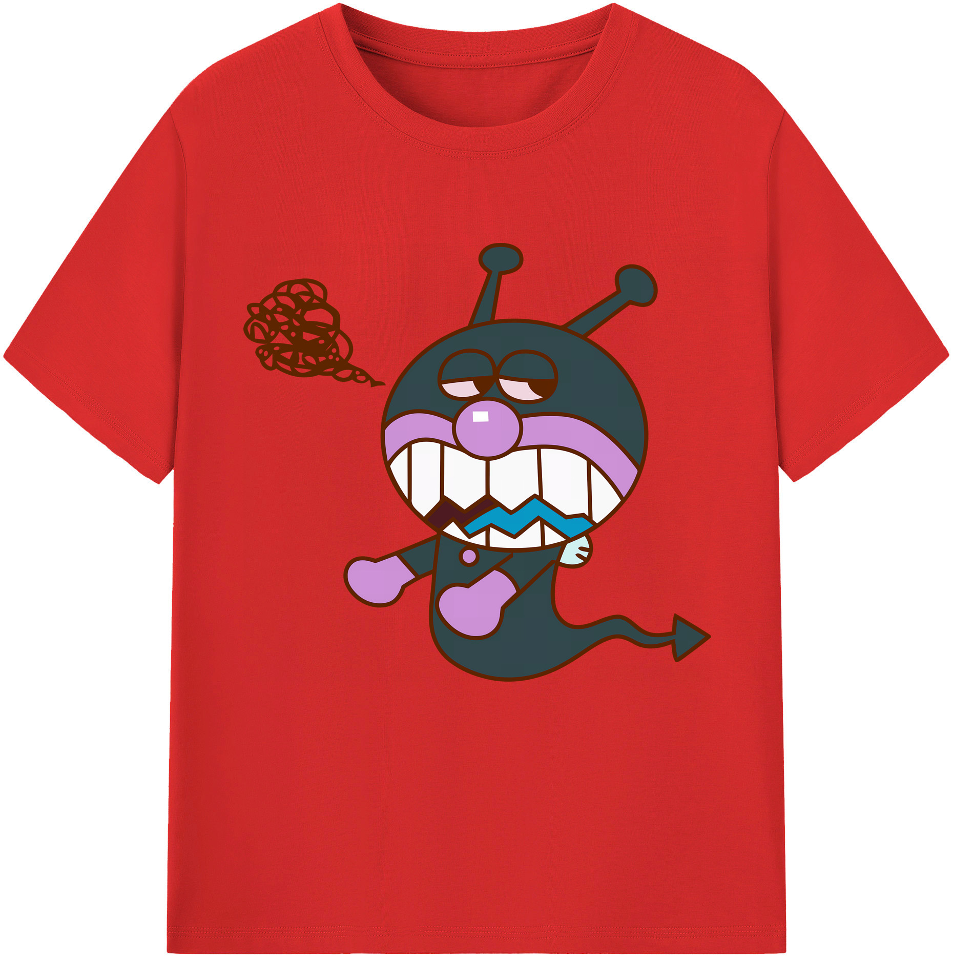 （画像用） アンパンマン Anpanman レディースカジュアルプリントTシャツ（綿100％）