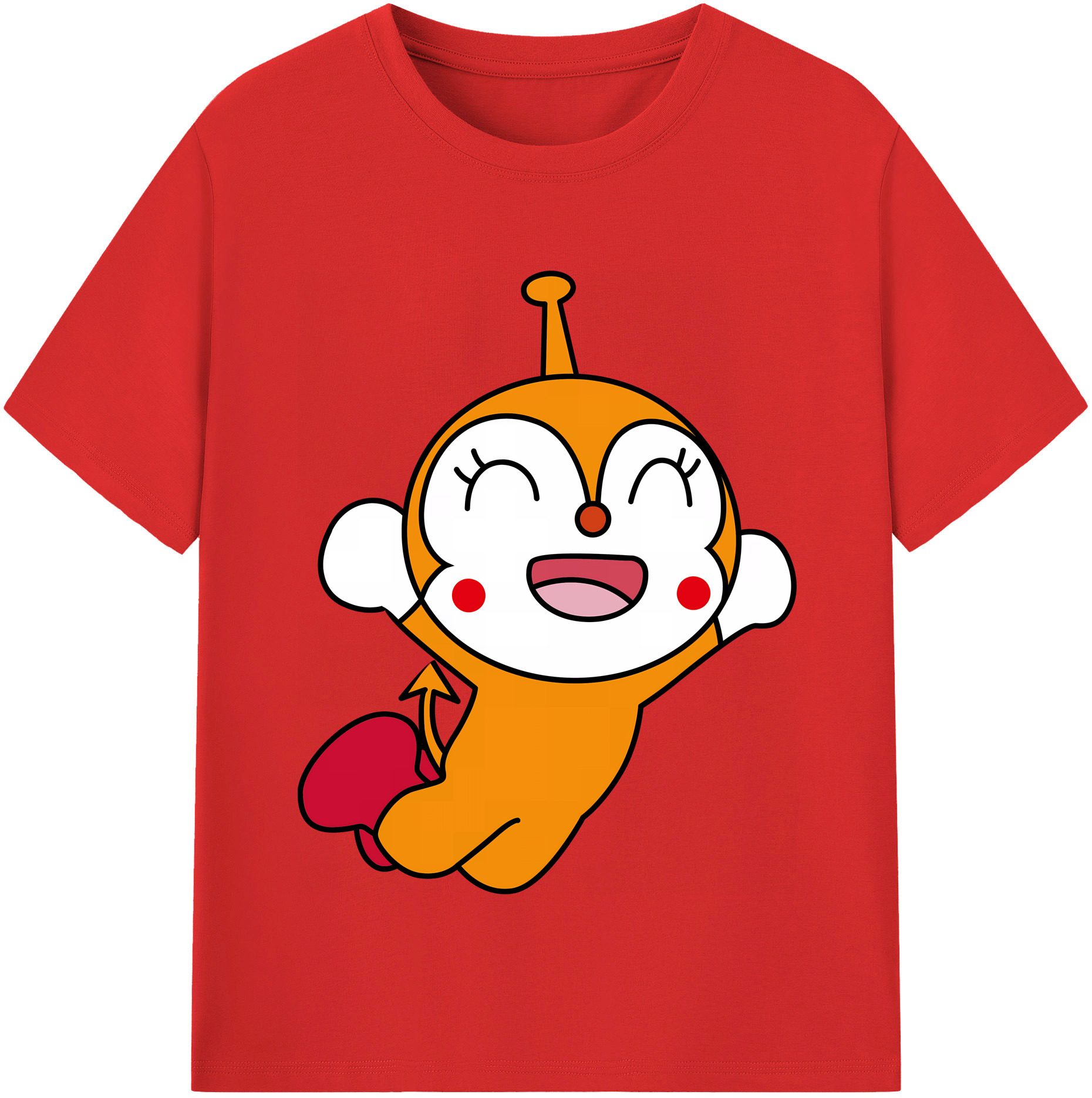 （画像用） アンパンマン Anpanman レディースカジュアルプリントTシャツ（綿100％）