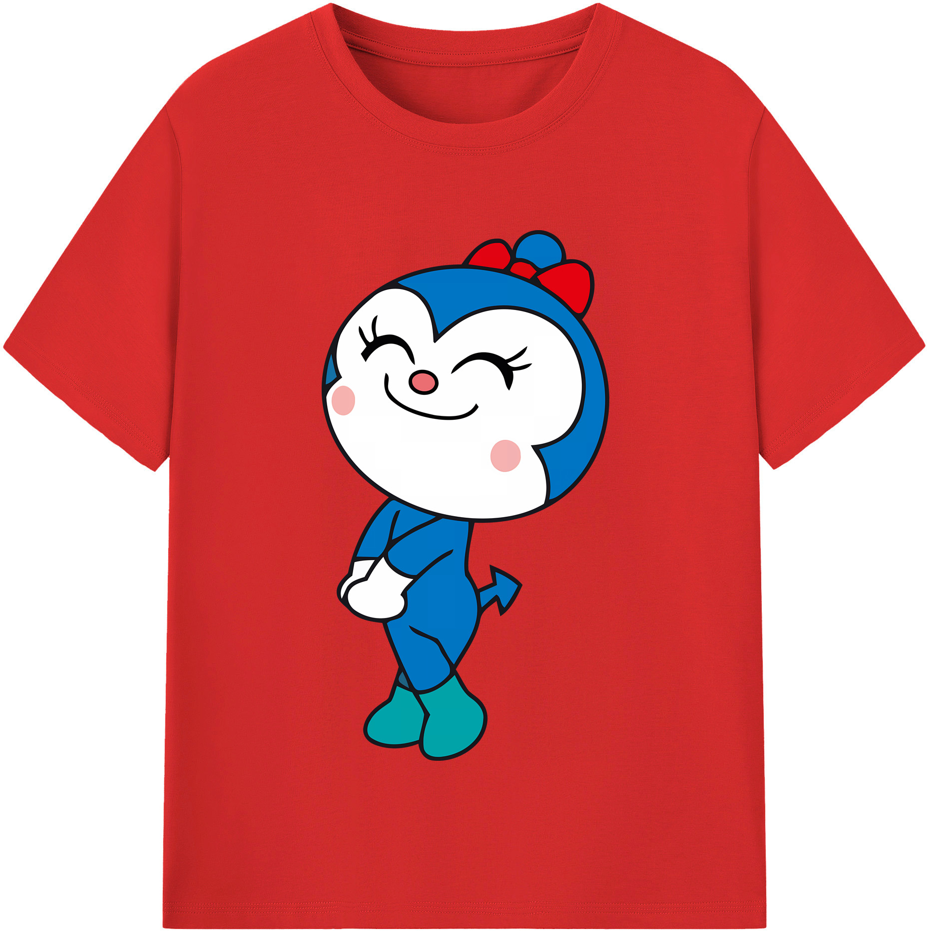 （画像用） アンパンマン Anpanman レディースカジュアルプリントTシャツ（綿100％）