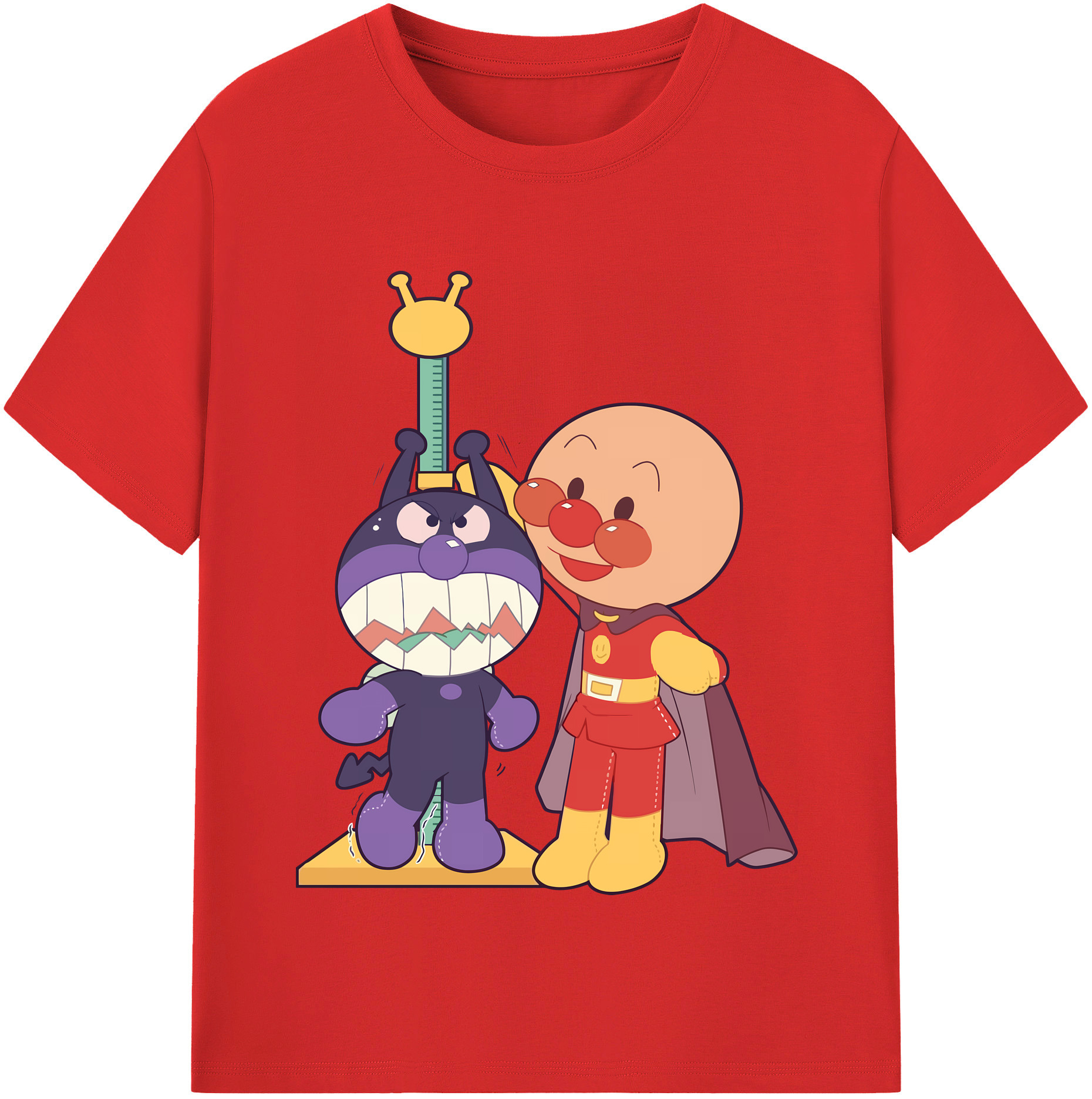 （画像用） アンパンマン Anpanman レディースカジュアルプリントTシャツ（綿100％）