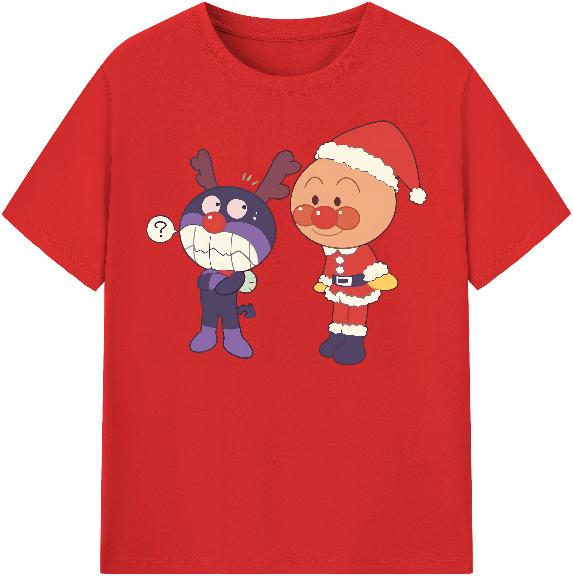 （画像用） アンパンマン Anpanman レディースカジュアルプリントTシャツ（綿100％）