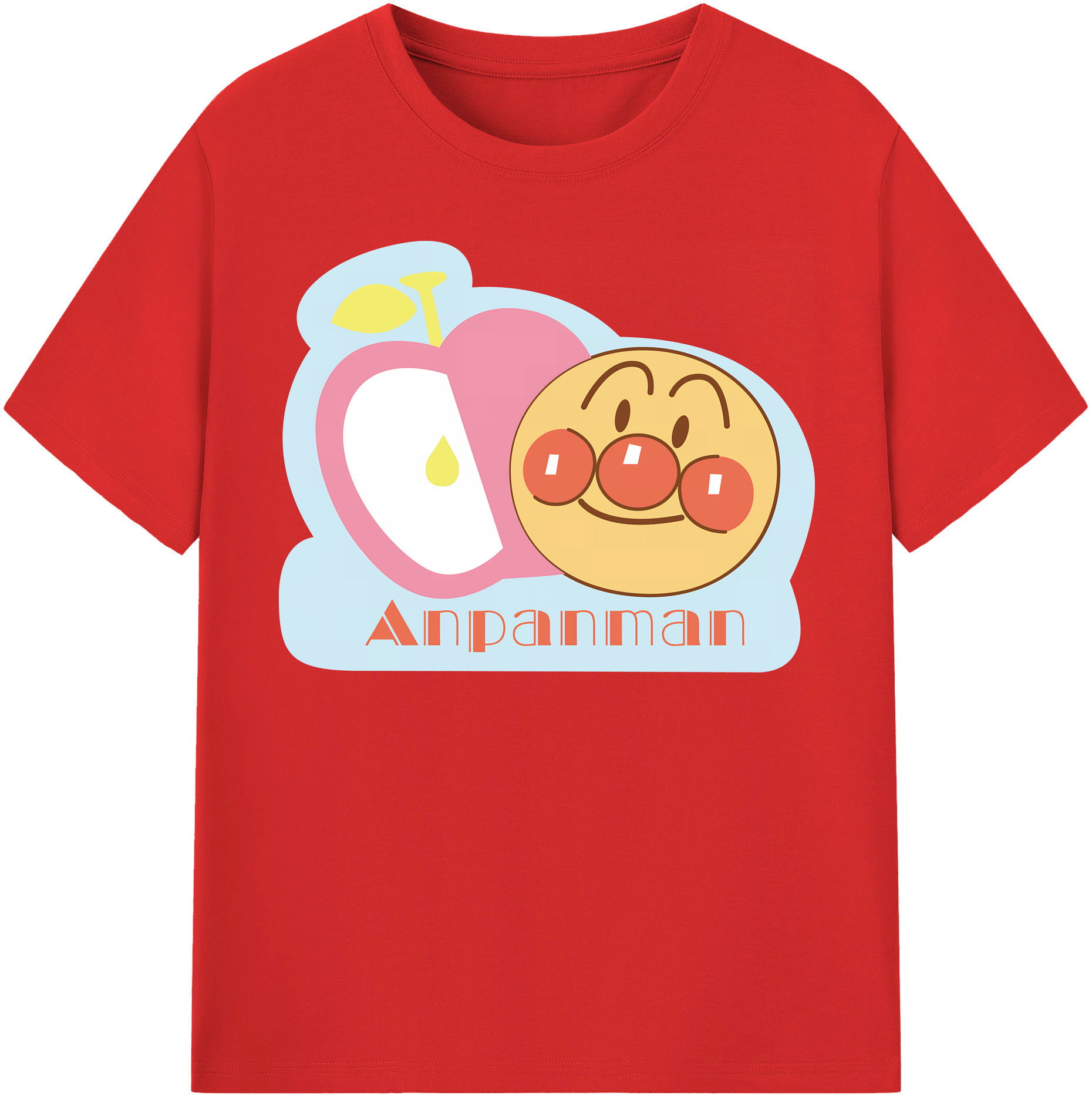 （画像用） アンパンマン Anpanman レディースカジュアルプリントTシャツ（綿100％）