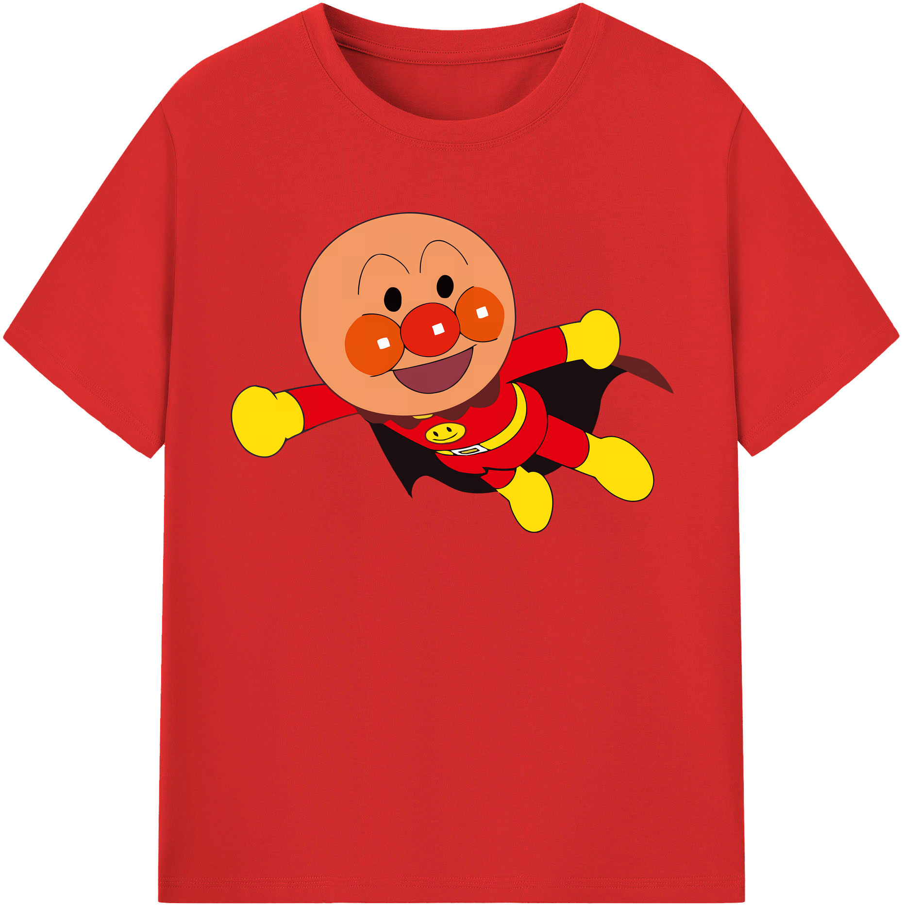 （画像用） アンパンマン Anpanman レディースカジュアルプリントTシャツ（綿100％）
