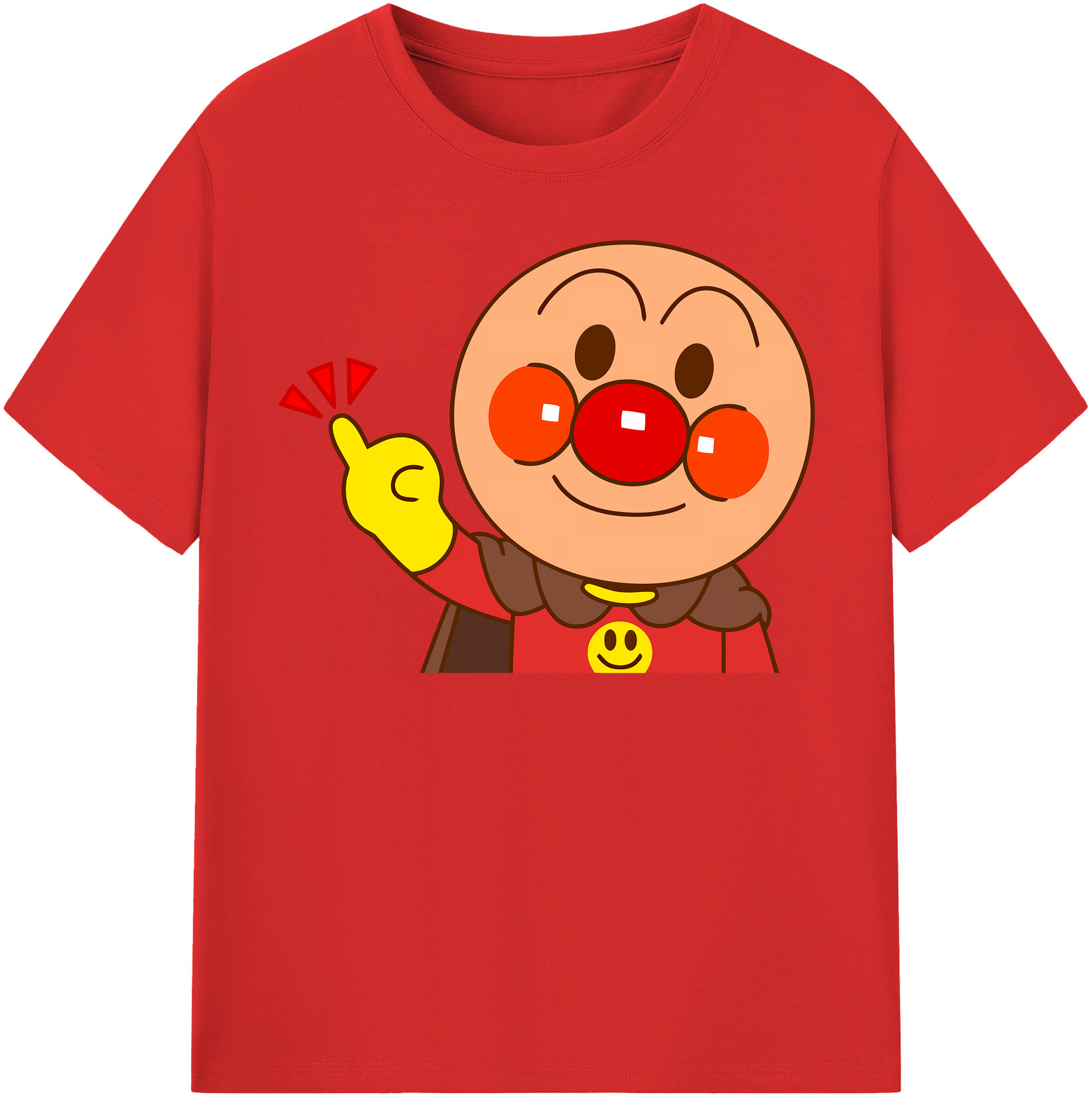 （画像用） アンパンマン Anpanman レディースカジュアルプリントTシャツ（綿100％）