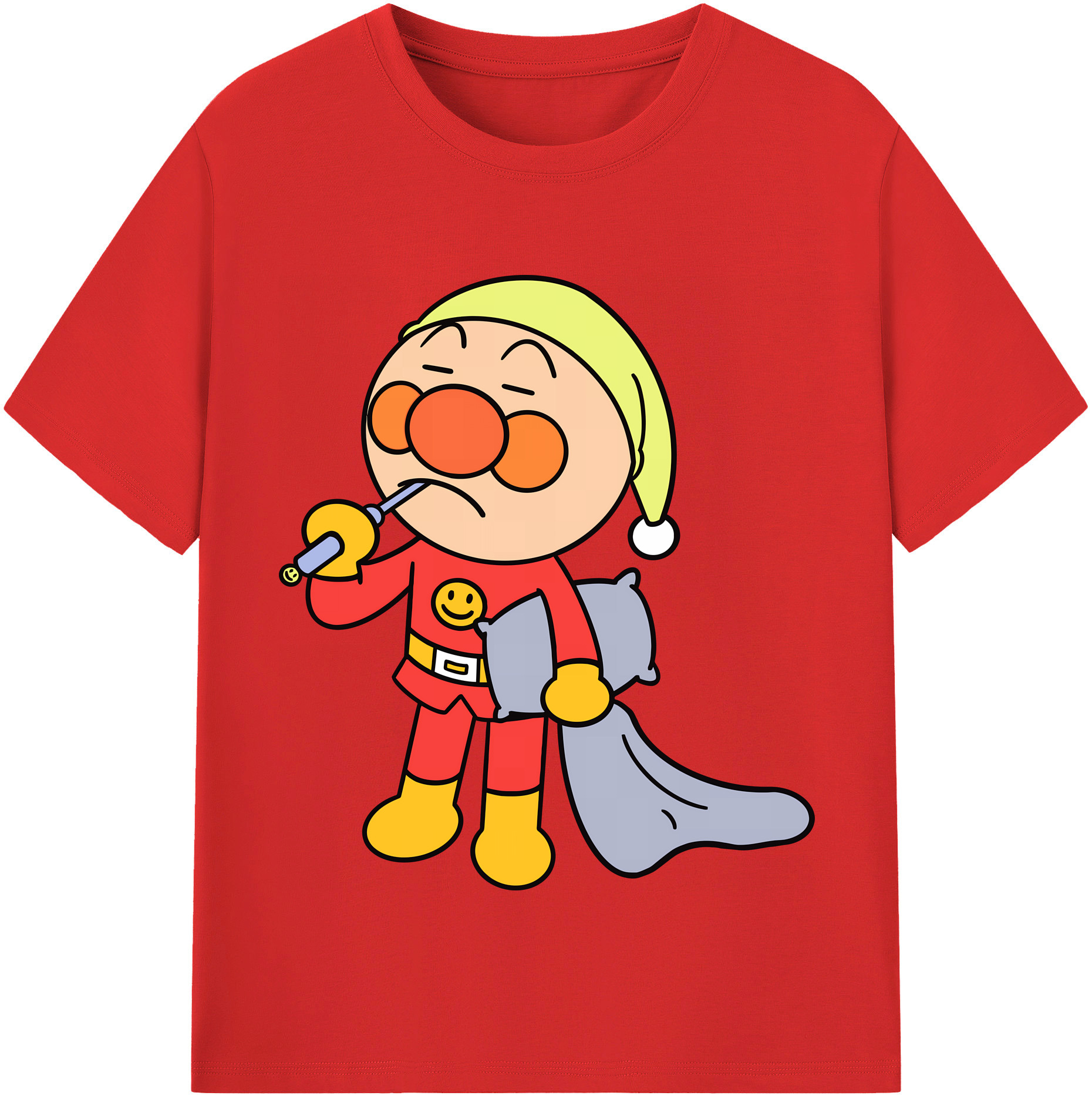（画像用） アンパンマン Anpanman レディースカジュアルプリントTシャツ（綿100％）