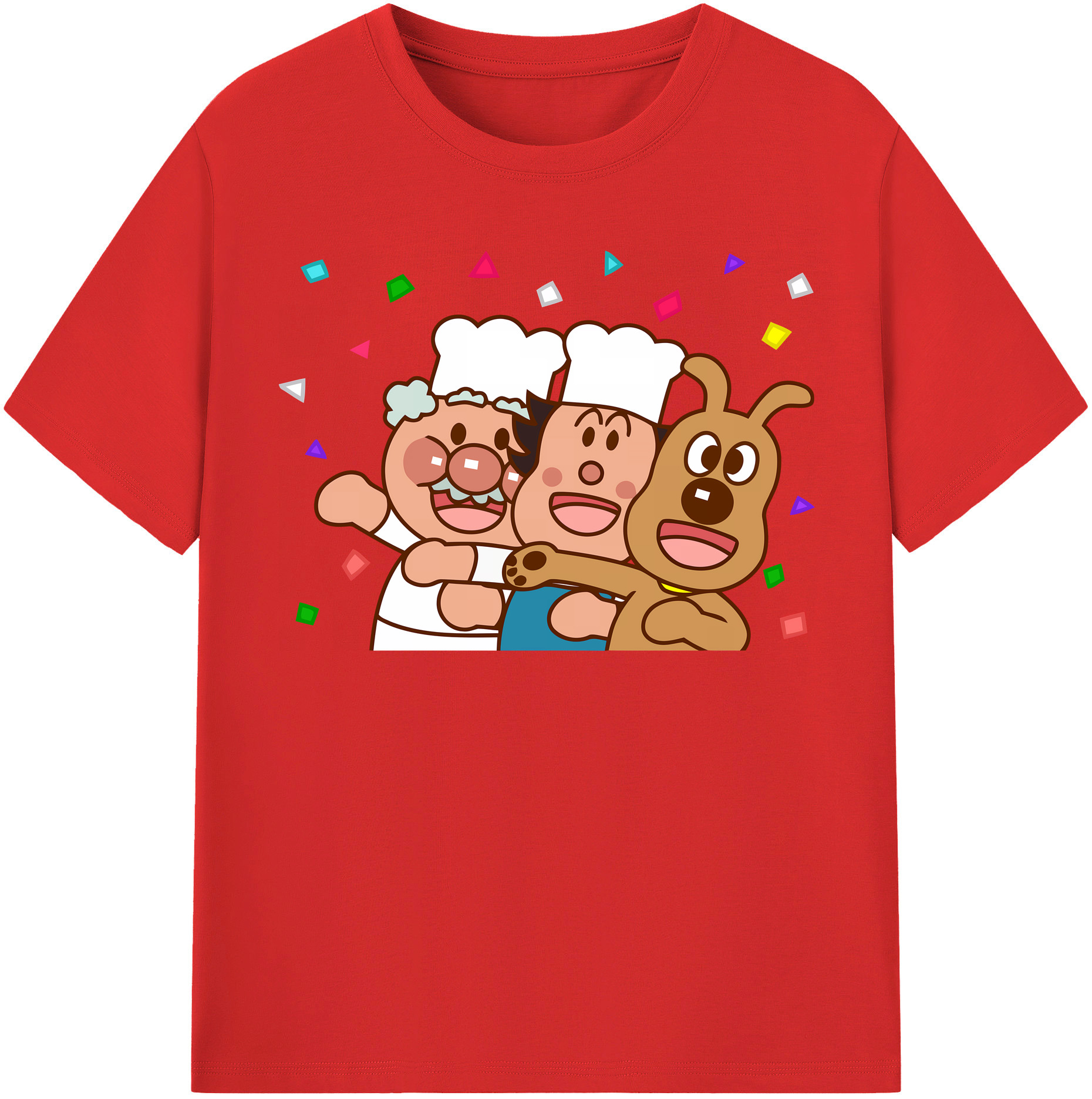 （画像用） アンパンマン Anpanman レディースカジュアルプリントTシャツ（綿100％）
