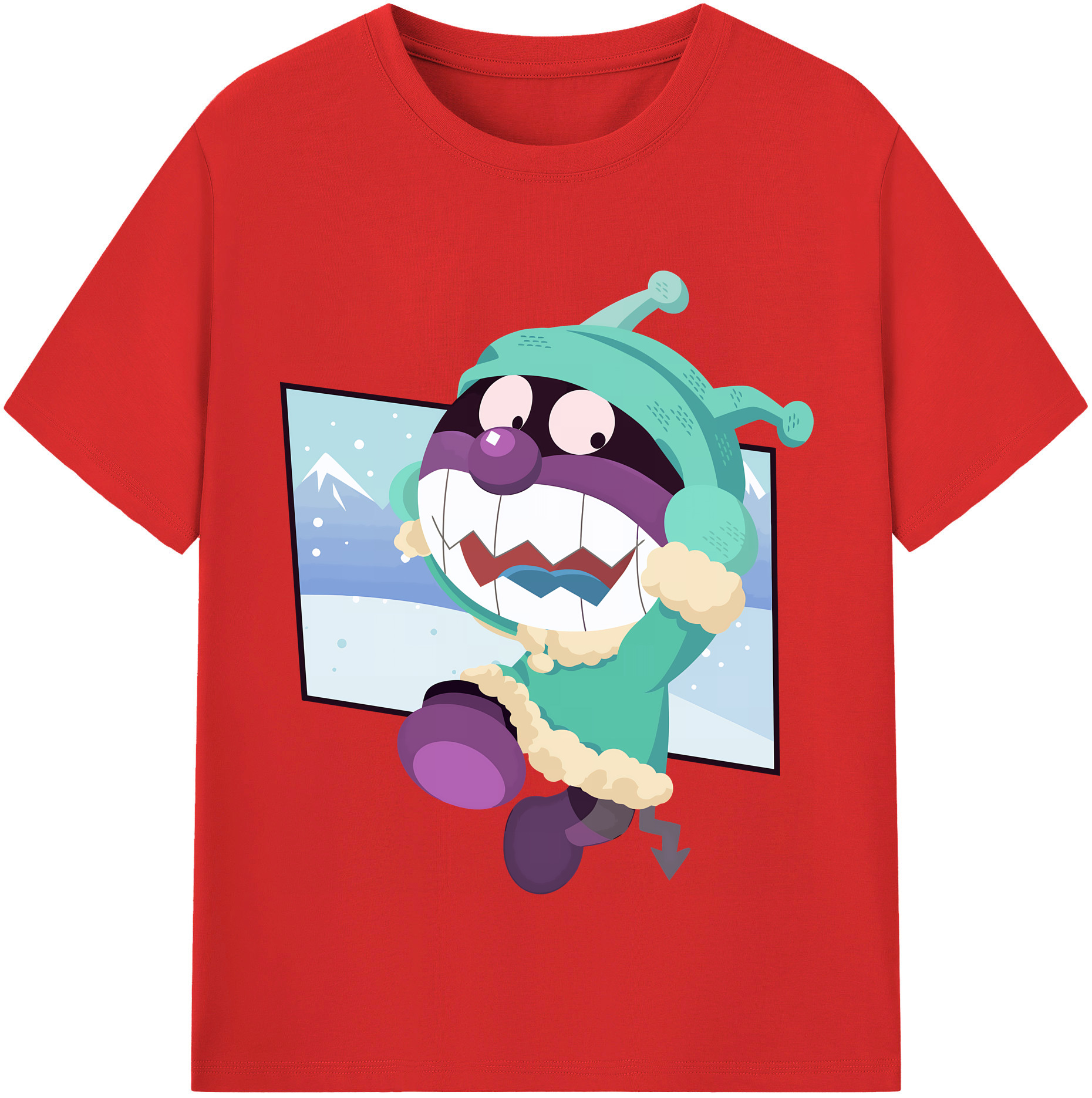 （画像用） アンパンマン Anpanman レディースカジュアルプリントTシャツ（綿100％）