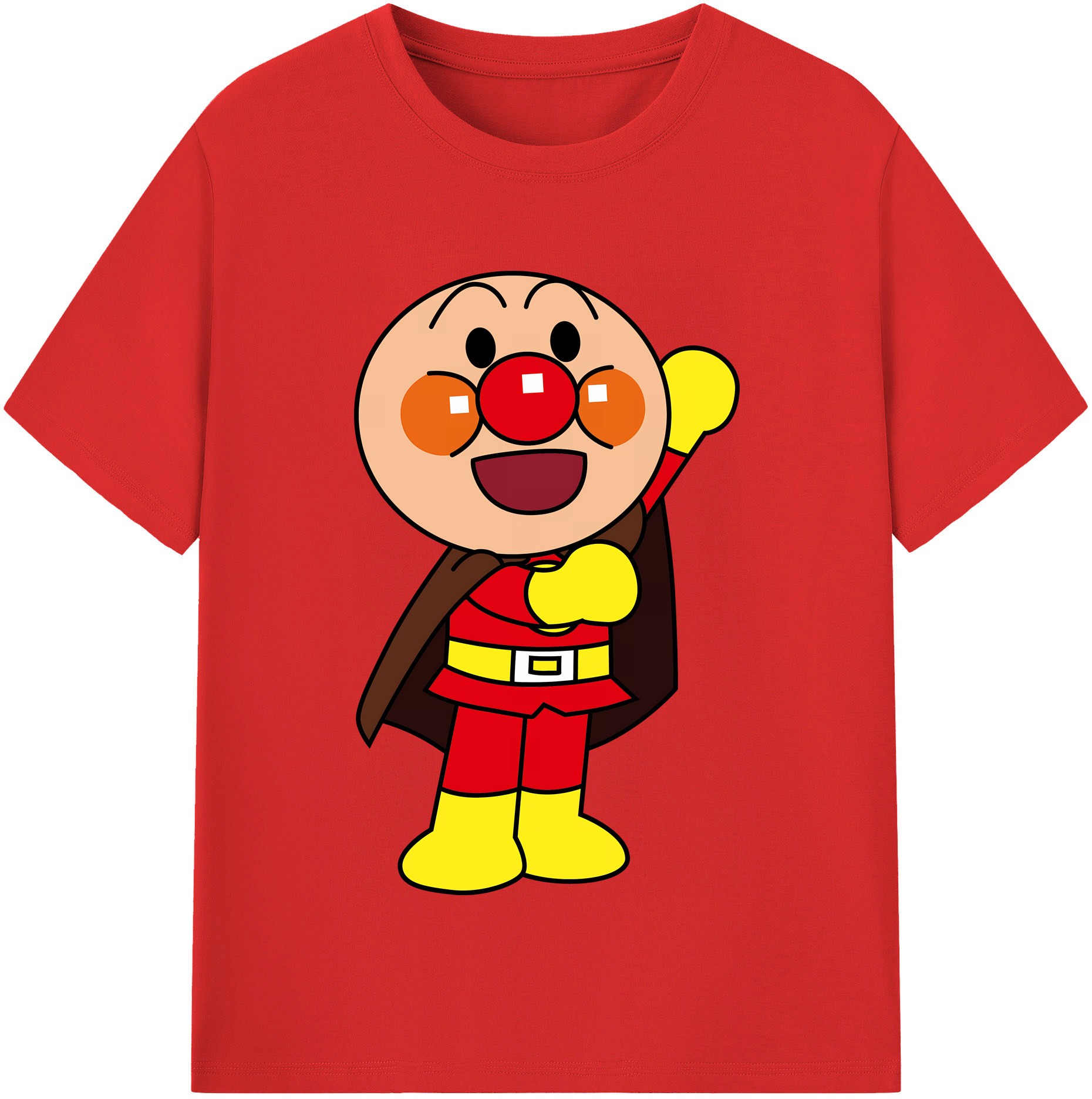 （画像用） アンパンマン Anpanman レディースカジュアルプリントTシャツ（綿100％）