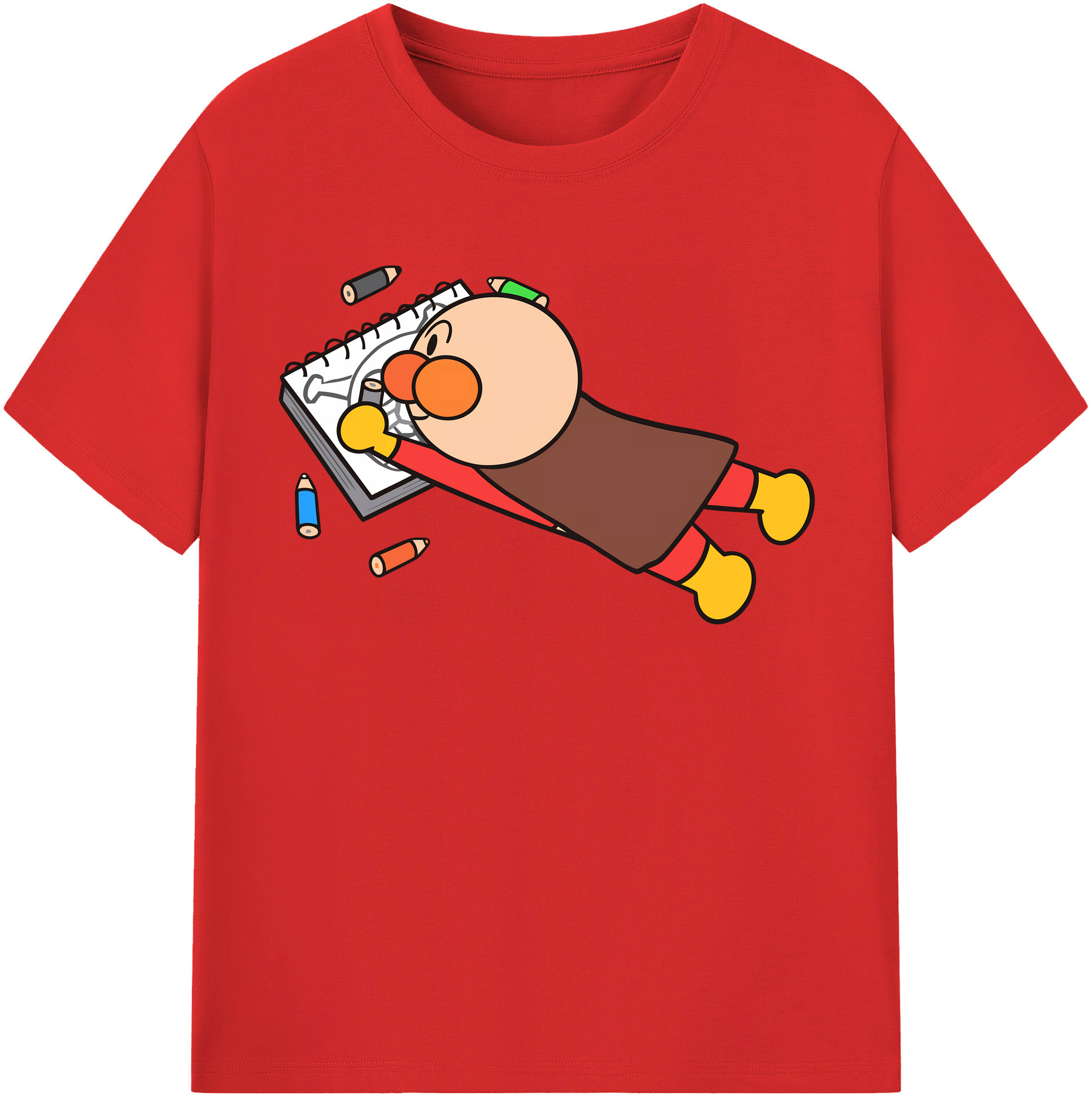 （画像用） アンパンマン Anpanman レディースカジュアルプリントTシャツ（綿100％）