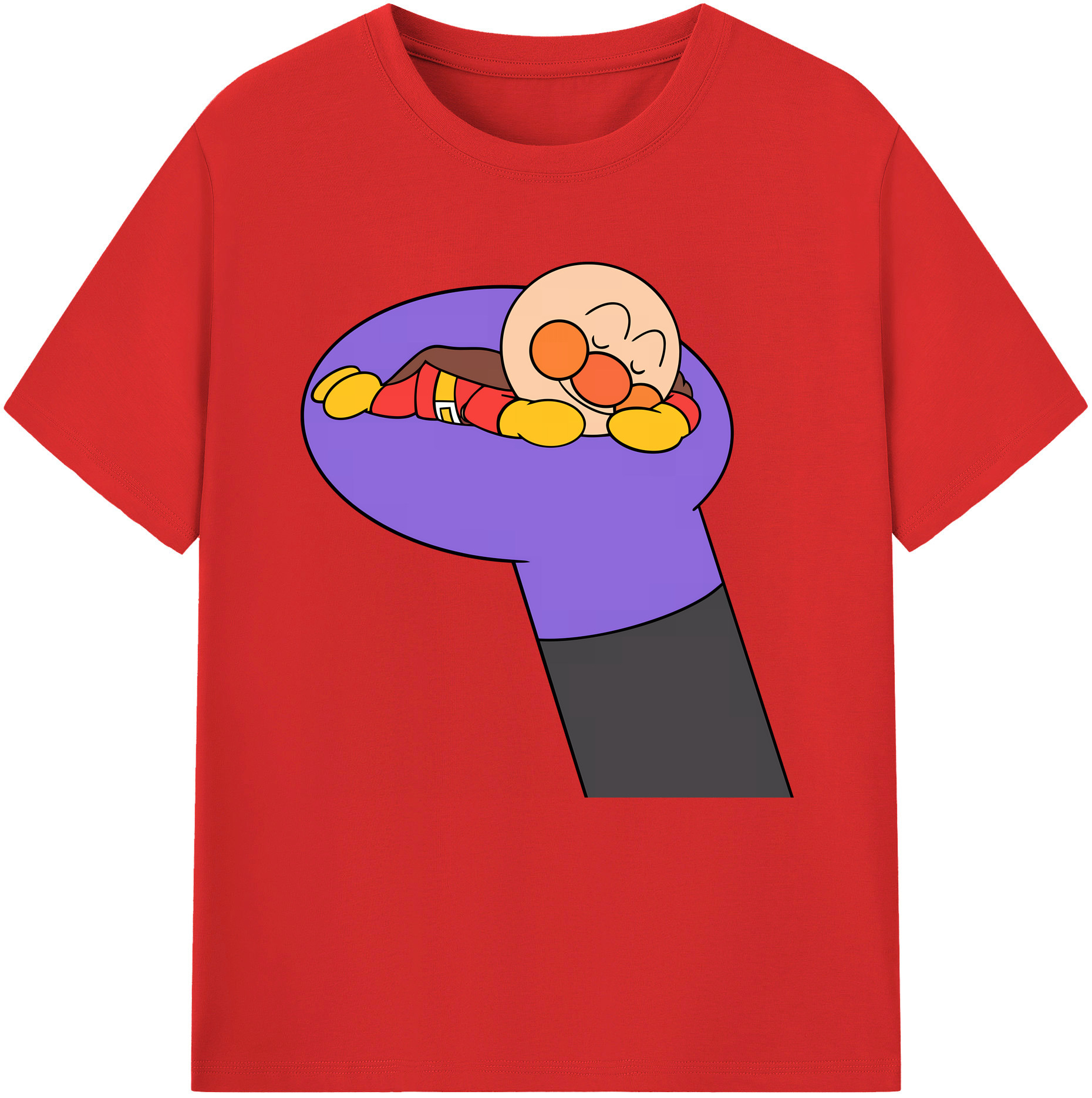 （画像用） アンパンマン Anpanman レディースカジュアルプリントTシャツ（綿100％）
