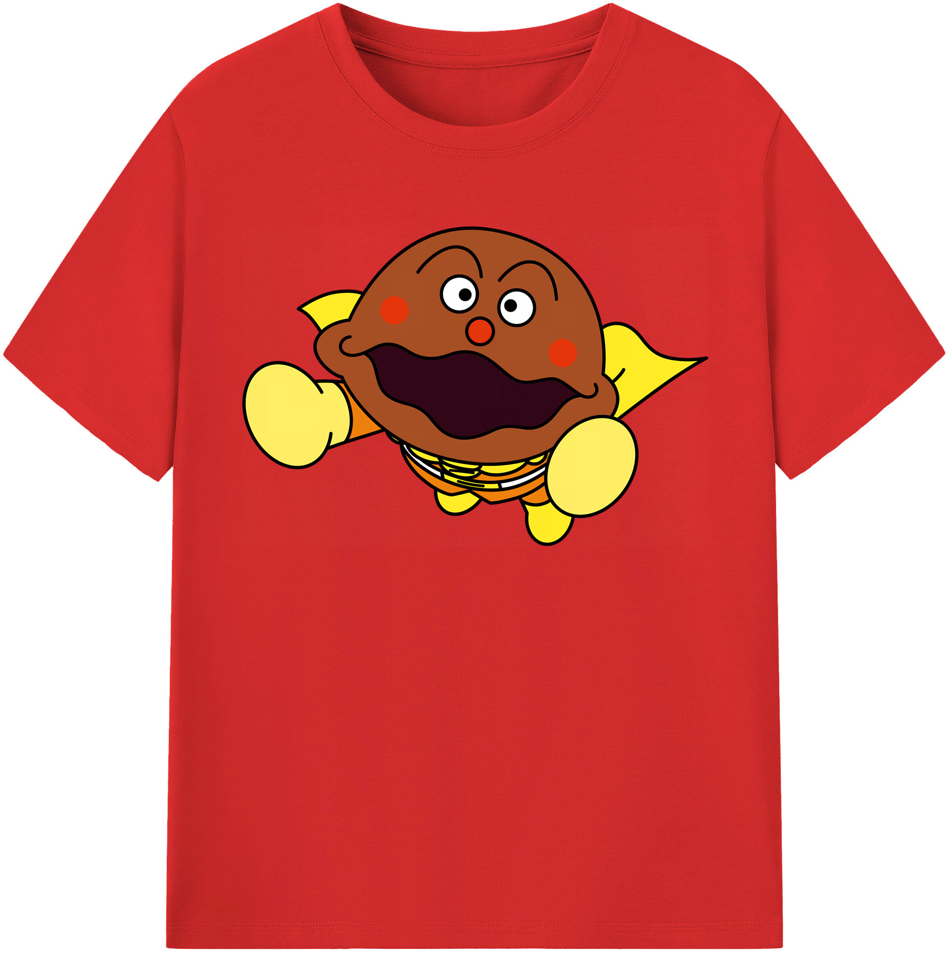 （画像用） アンパンマン Anpanman レディースカジュアルプリントTシャツ（綿100％）