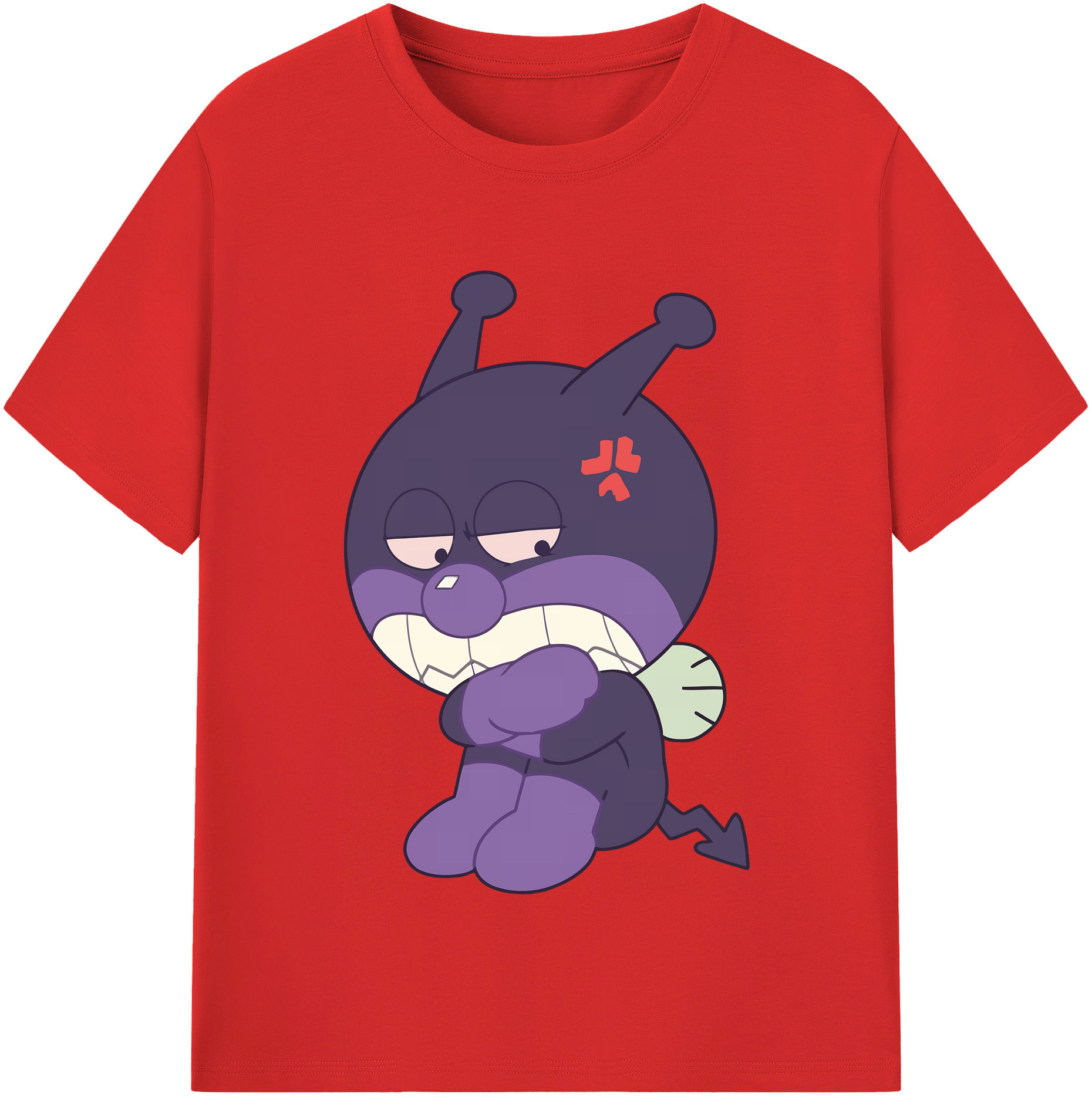 （画像用） アンパンマン Anpanman レディースカジュアルプリントTシャツ（綿100％）