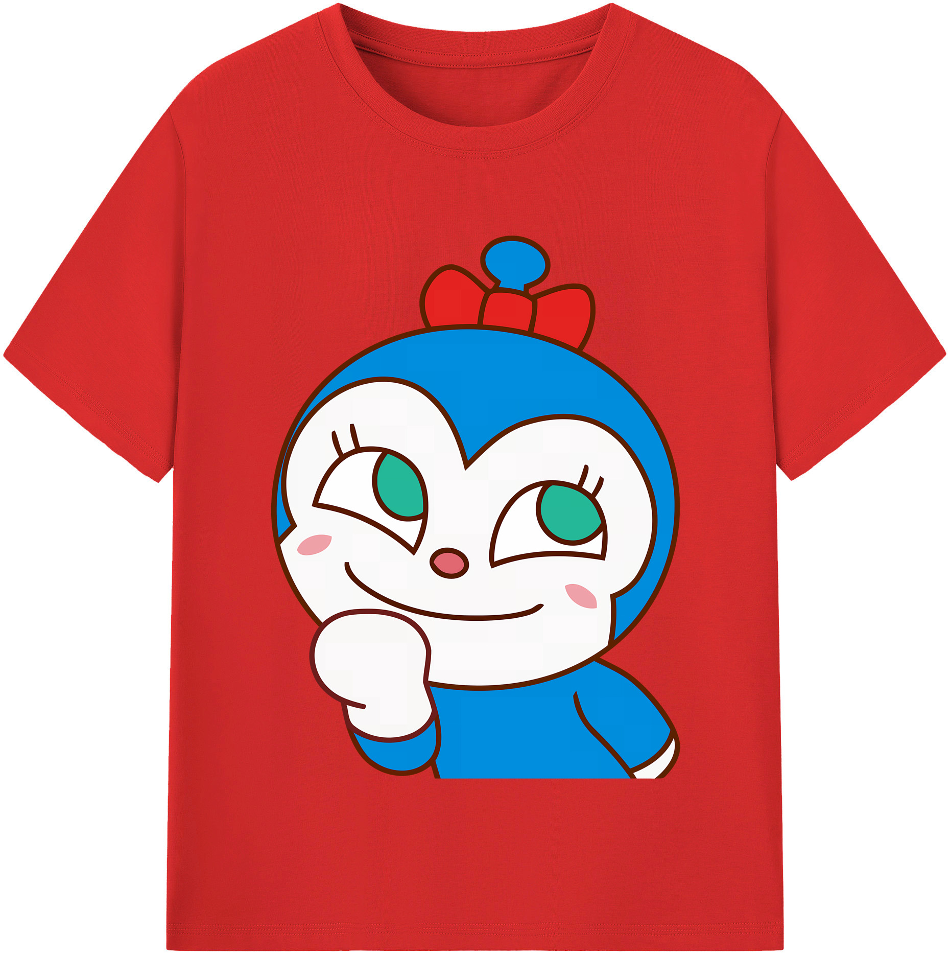（画像用） アンパンマン Anpanman レディースカジュアルプリントTシャツ（綿100％）