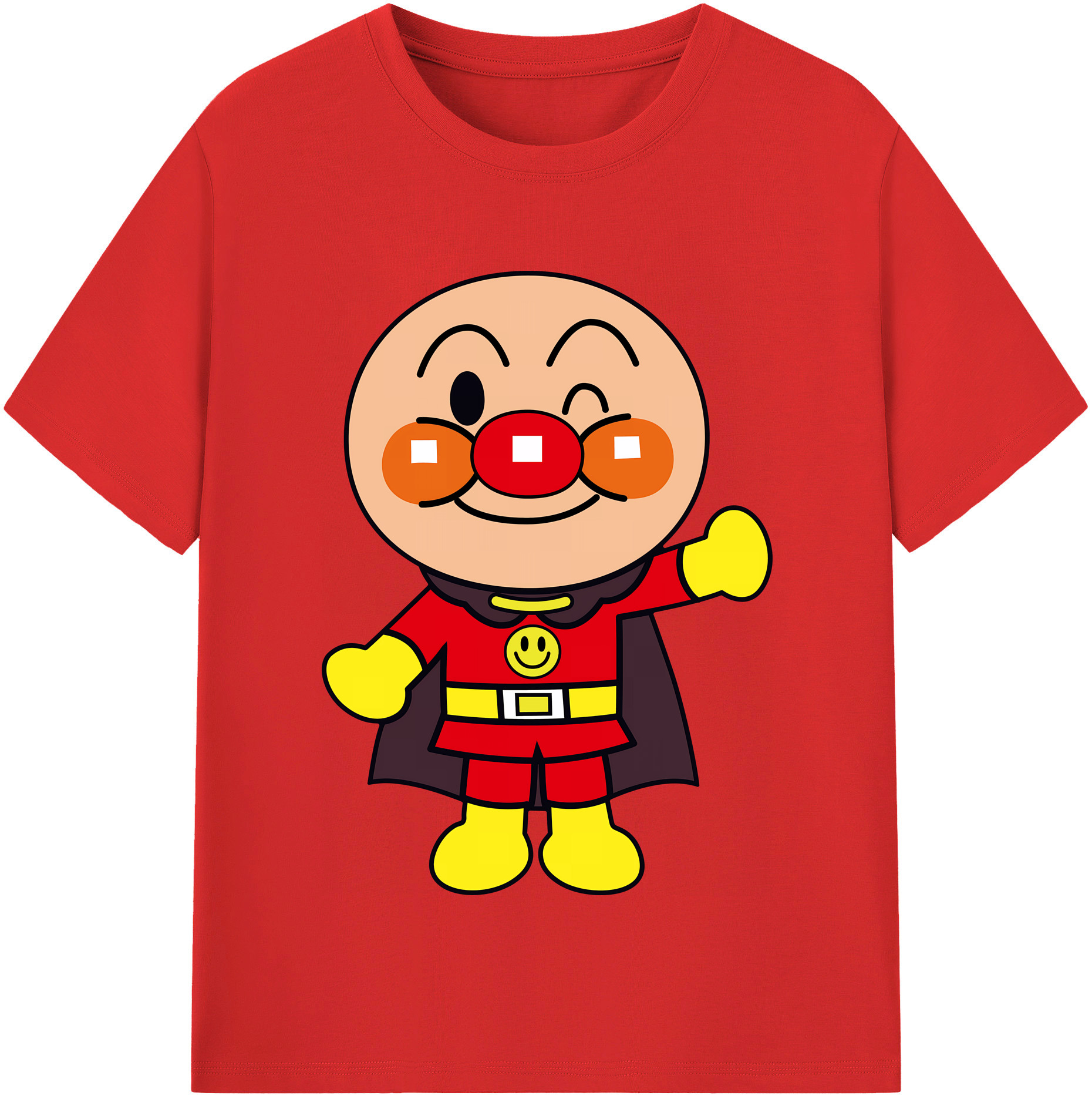 （画像用） アンパンマン Anpanman レディースカジュアルプリントTシャツ（綿100％）