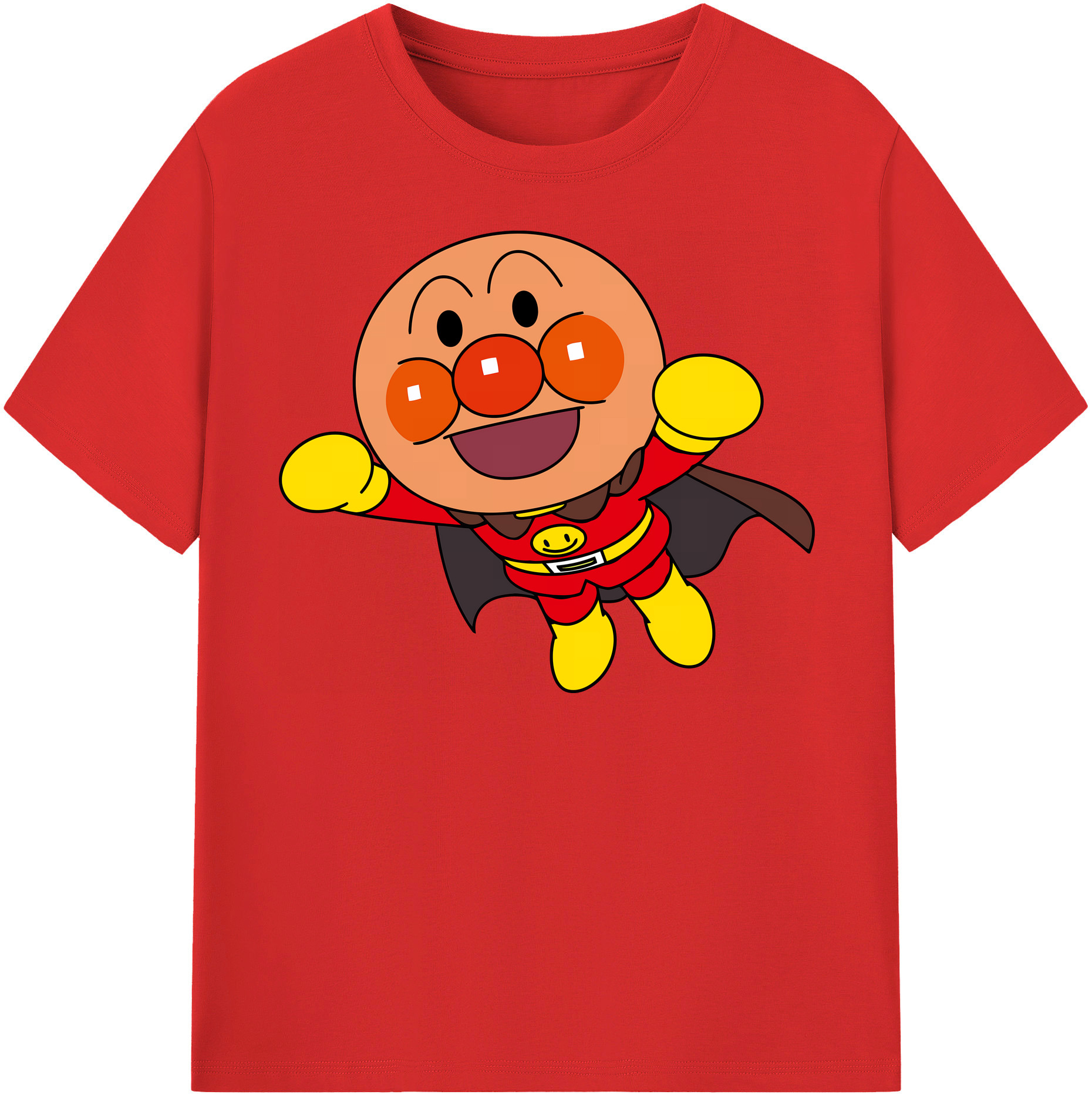 （画像用） アンパンマン Anpanman レディースカジュアルプリントTシャツ（綿100％）