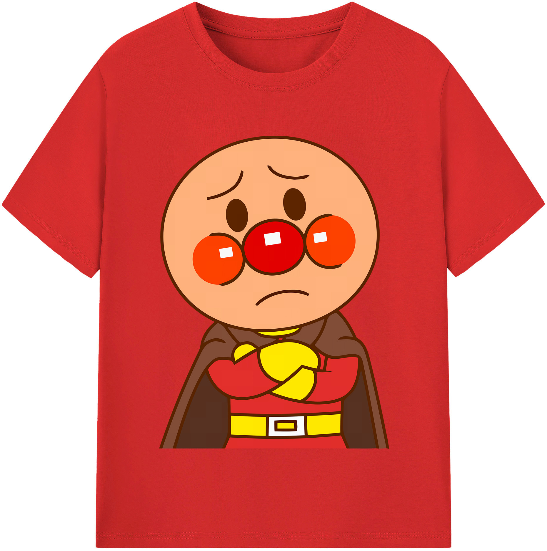 （画像用） アンパンマン Anpanman レディースカジュアルプリントTシャツ（綿100％）