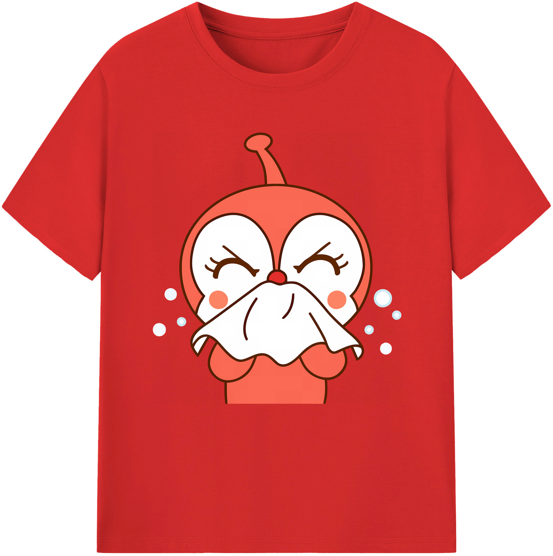 （画像用） アンパンマン Anpanman レディースカジュアルプリントTシャツ（綿100％）