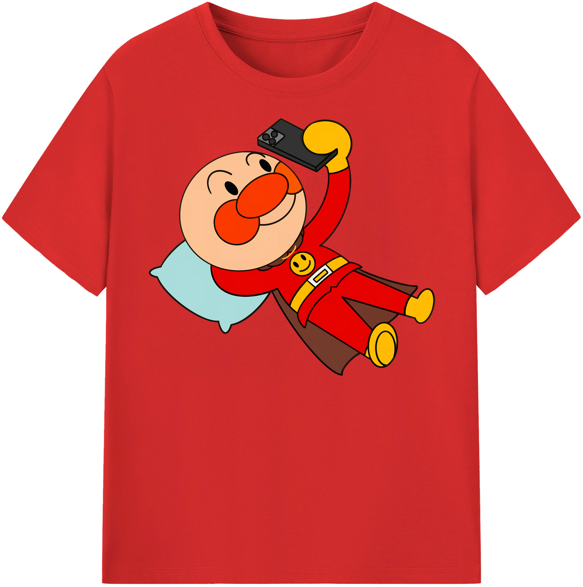 （画像用） アンパンマン Anpanman レディースカジュアルプリントTシャツ（綿100％）