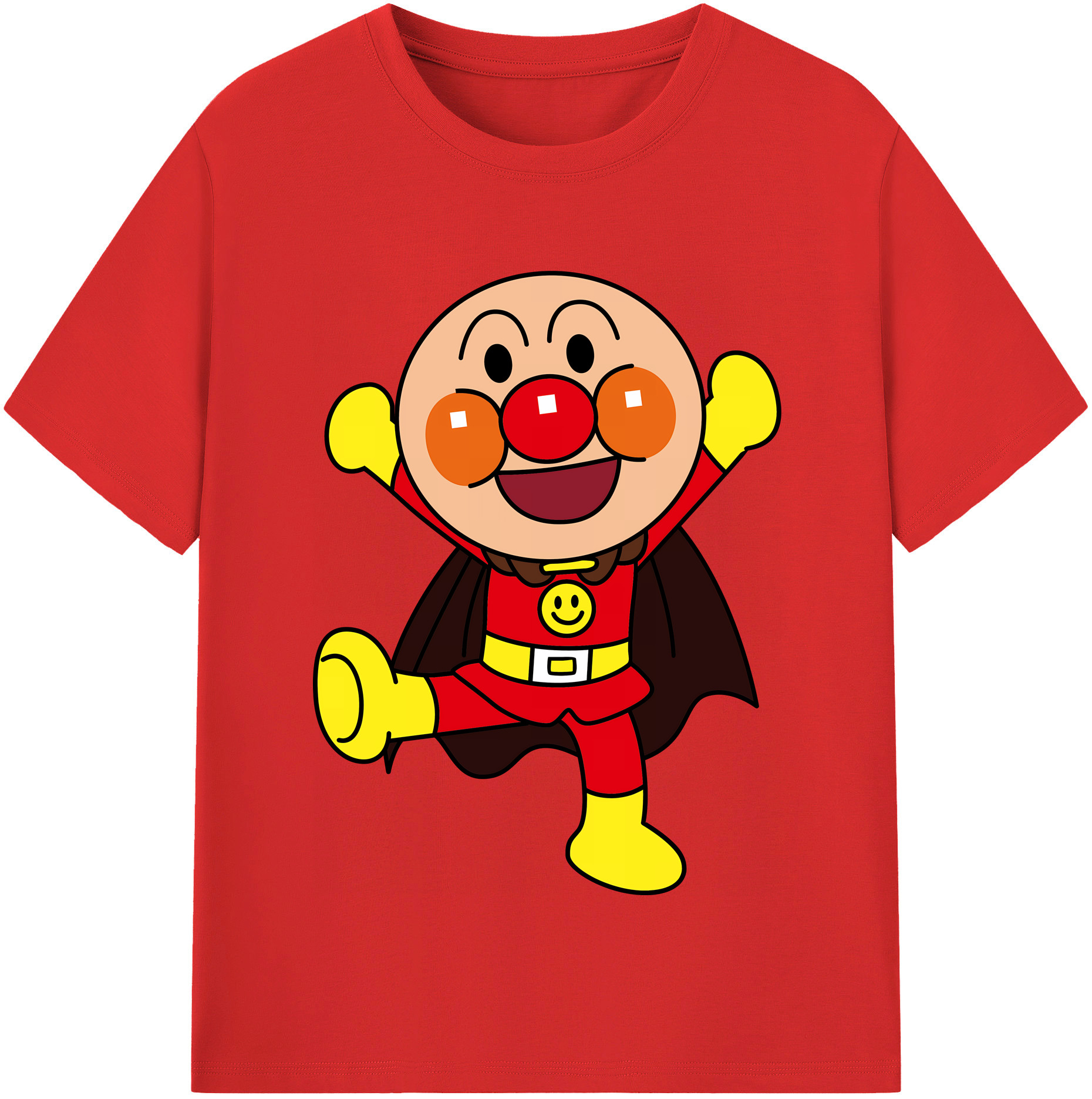 （画像用） アンパンマン Anpanman レディースカジュアルプリントTシャツ（綿100％）