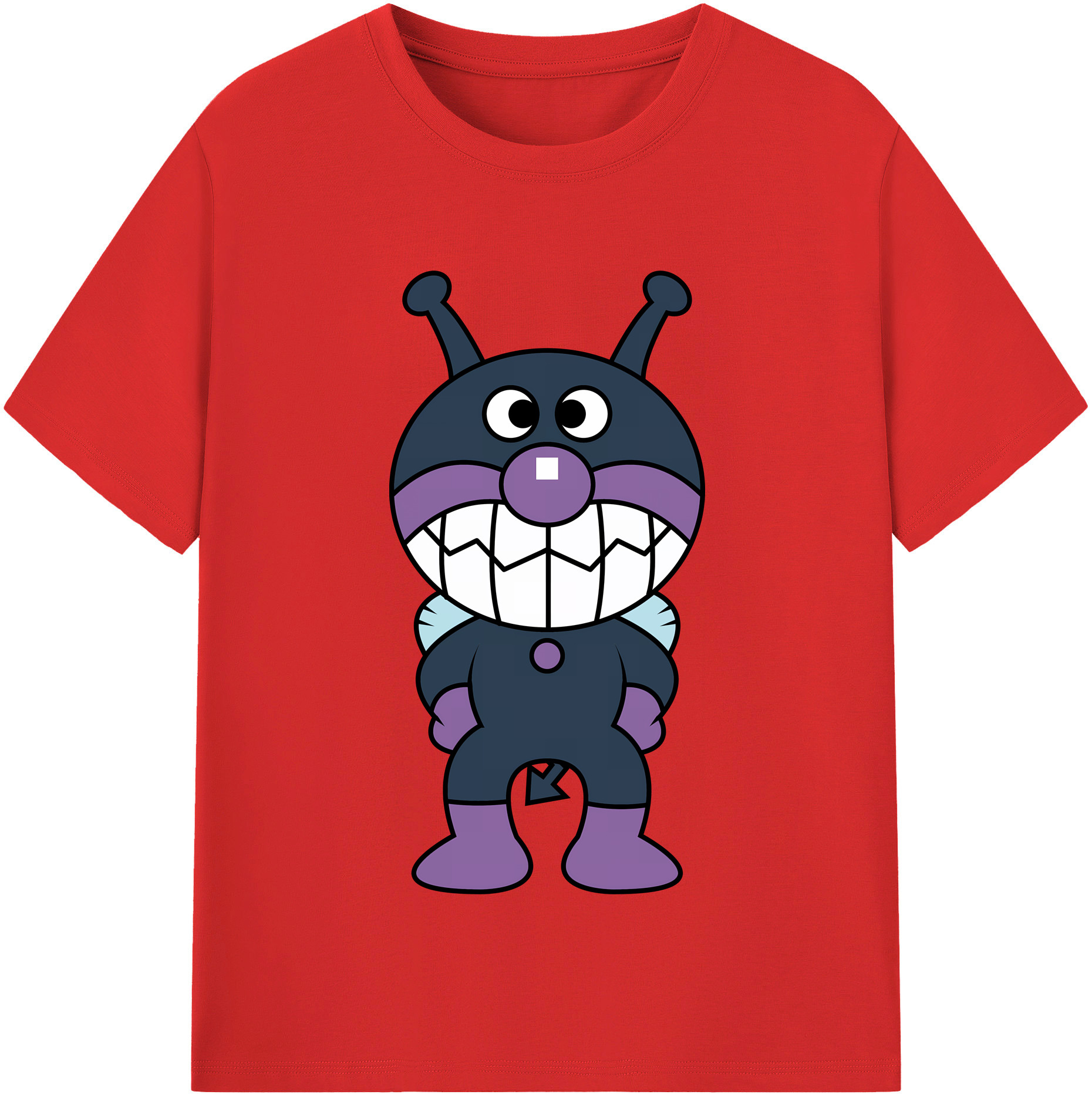 （画像用） アンパンマン Anpanman レディースカジュアルプリントTシャツ（綿100％）