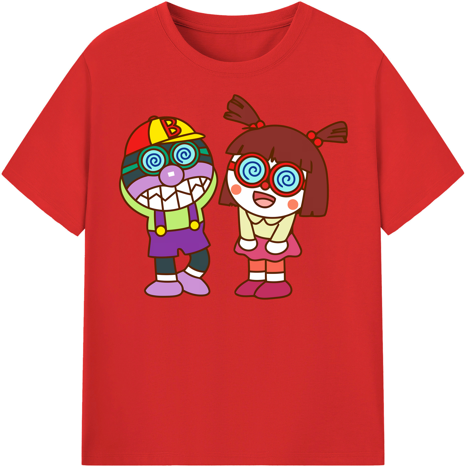 （画像用） アンパンマン Anpanman レディースカジュアルプリントTシャツ（綿100％）