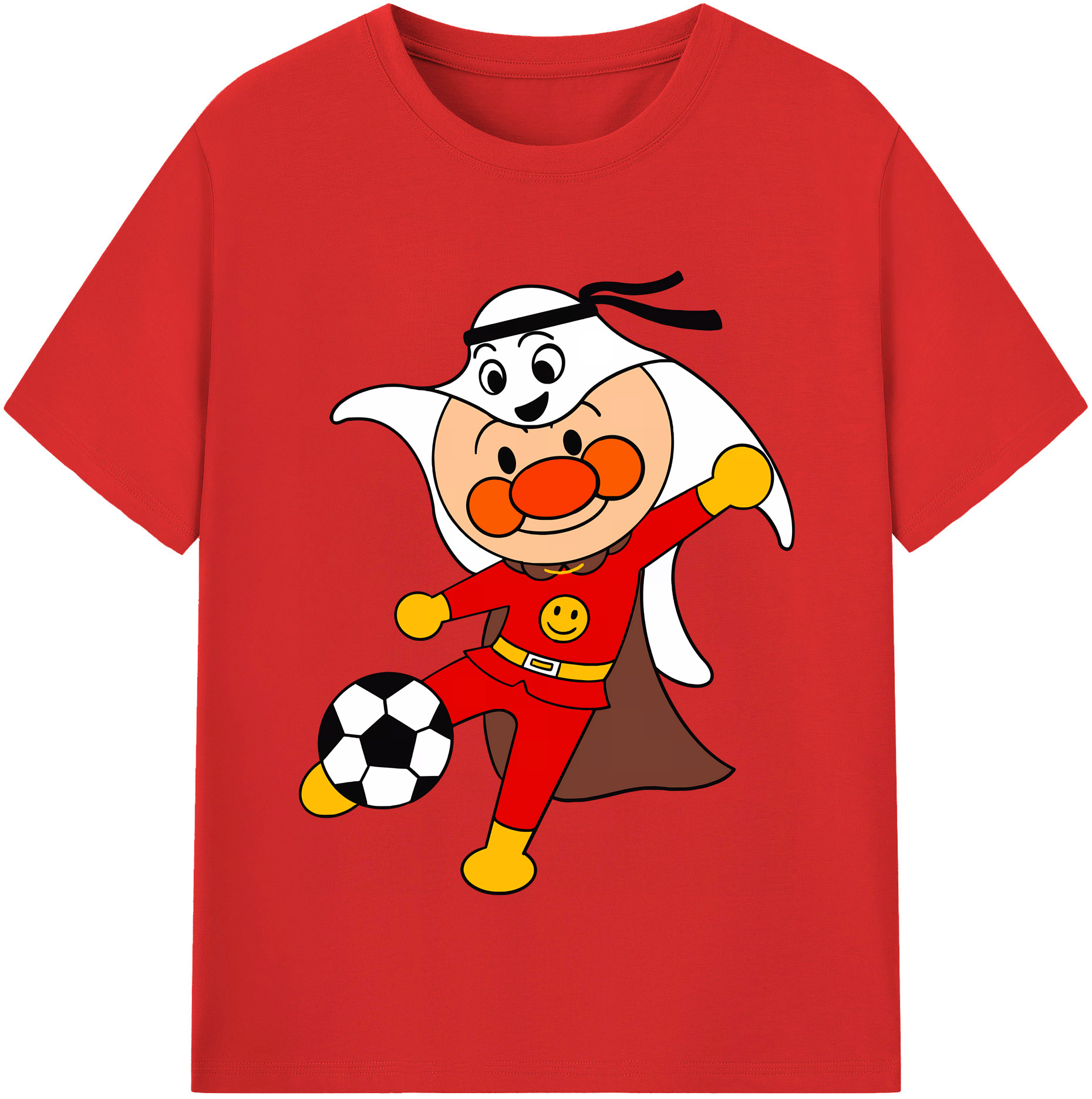 （画像用） アンパンマン Anpanman レディースカジュアルプリントTシャツ（綿100％）