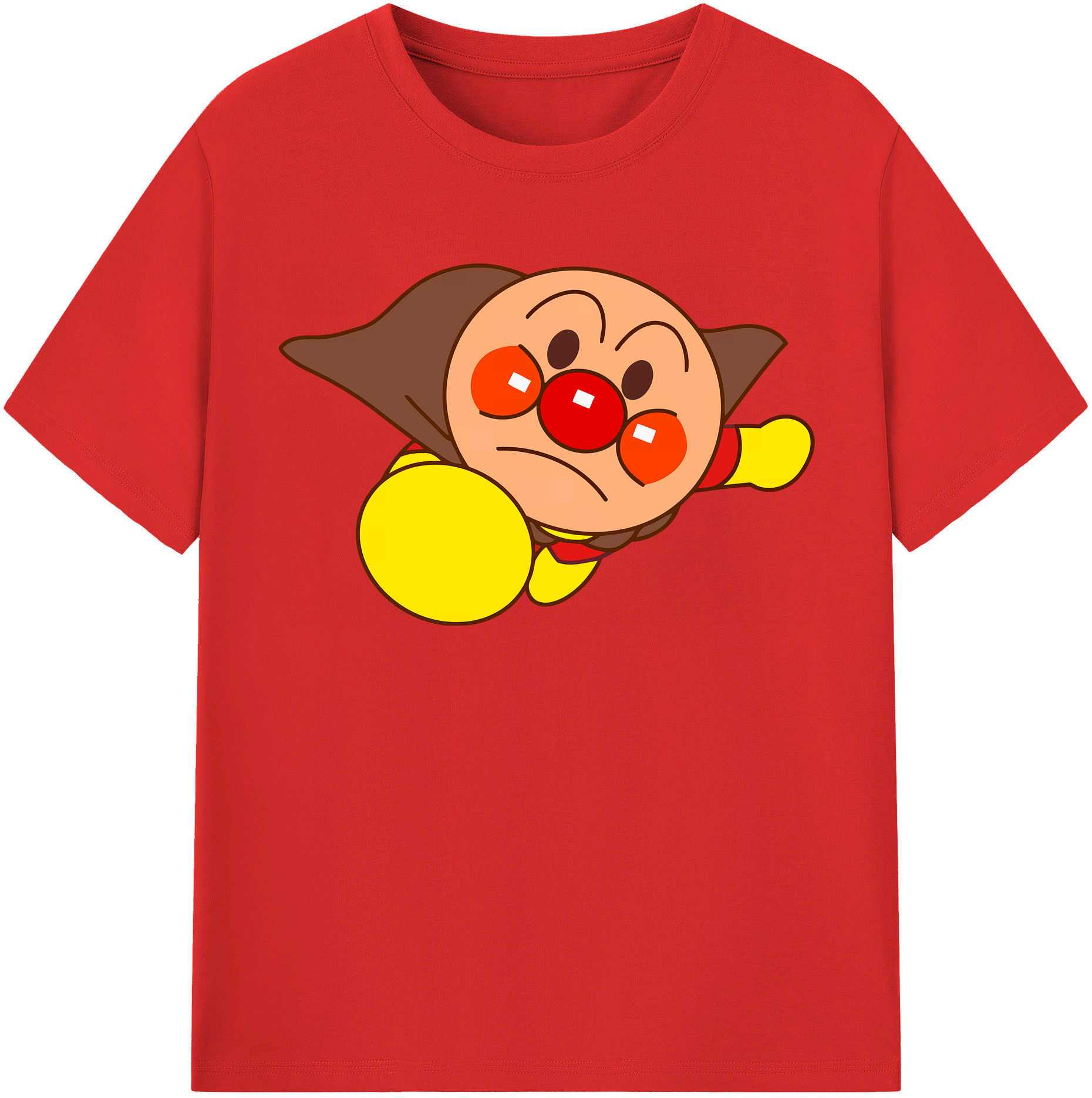 （画像用） アンパンマン Anpanman レディースカジュアルプリントTシャツ（綿100％）