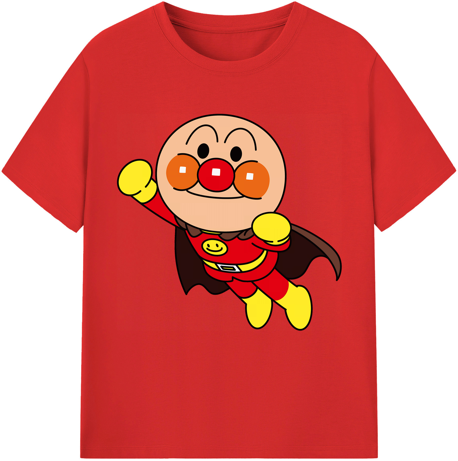 （画像用） アンパンマン Anpanman レディースカジュアルプリントTシャツ（綿100％）