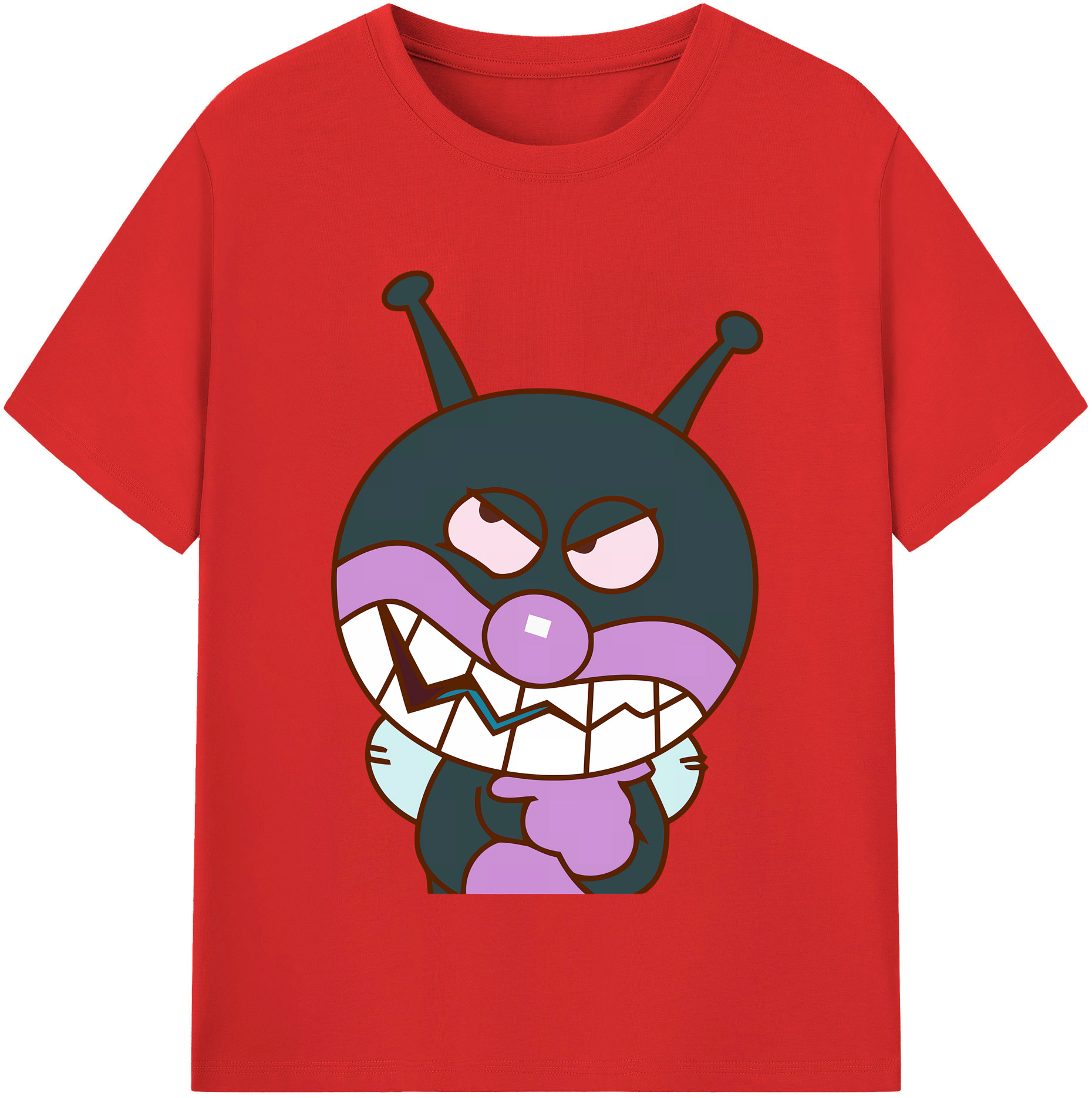 （画像用） アンパンマン Anpanman レディースカジュアルプリントTシャツ（綿100％）