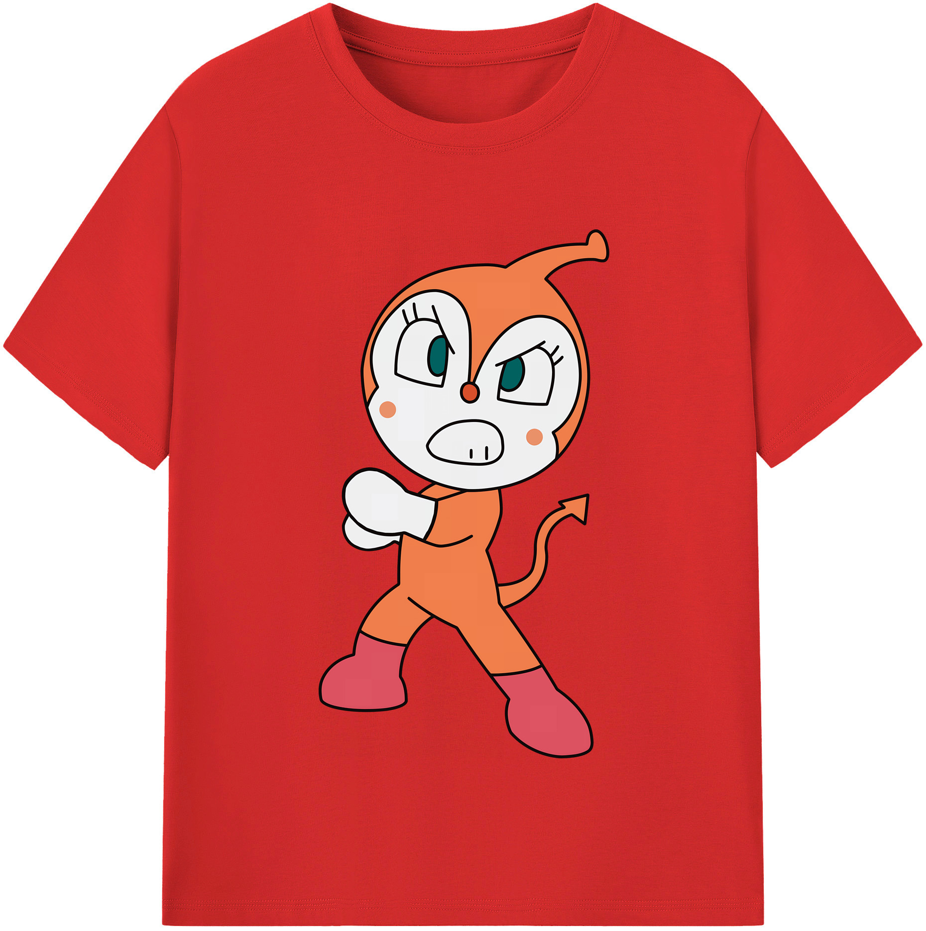 （画像用） アンパンマン Anpanman レディースカジュアルプリントTシャツ（綿100％）