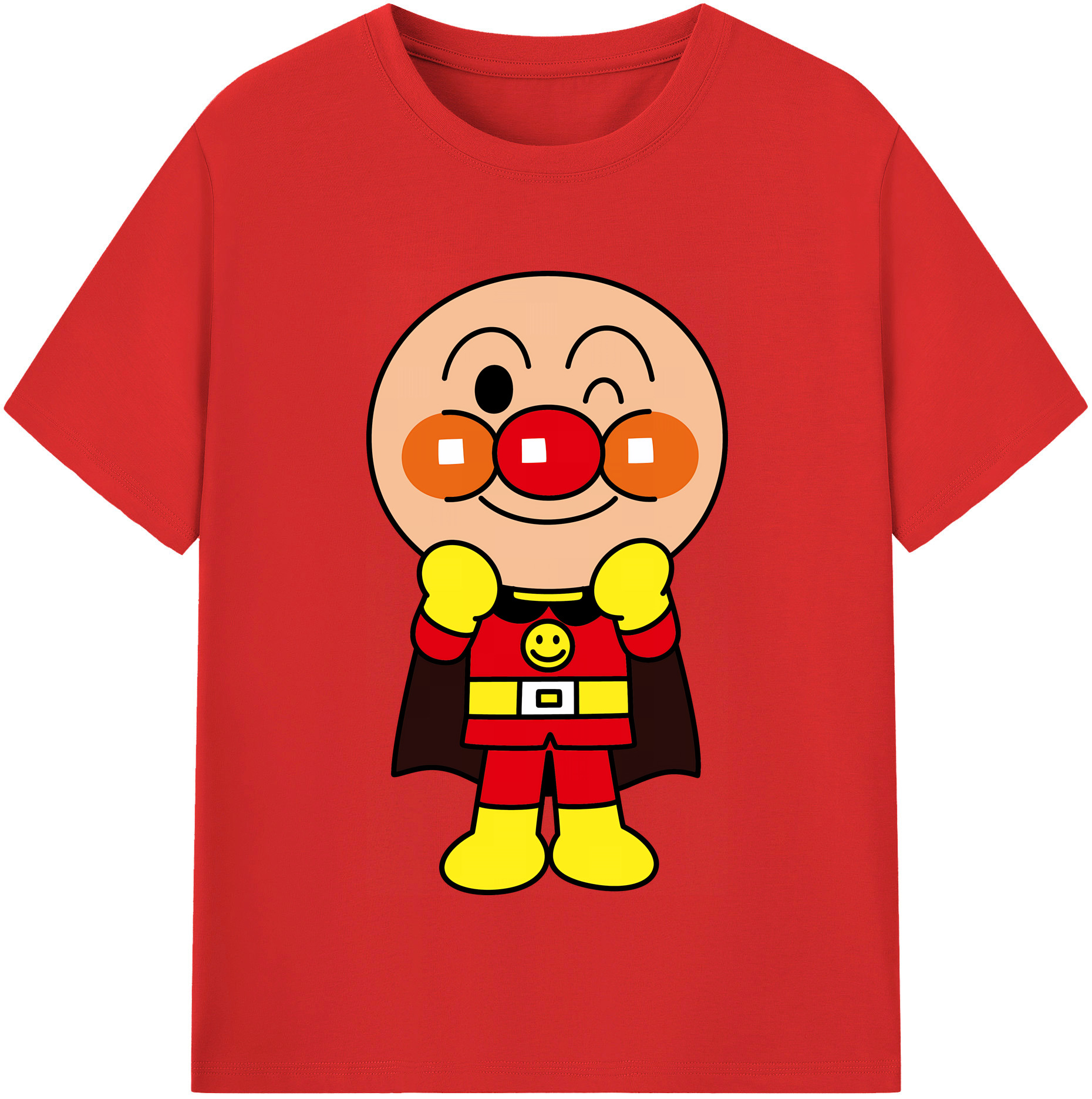 （画像用） アンパンマン Anpanman レディースカジュアルプリントTシャツ（綿100％）