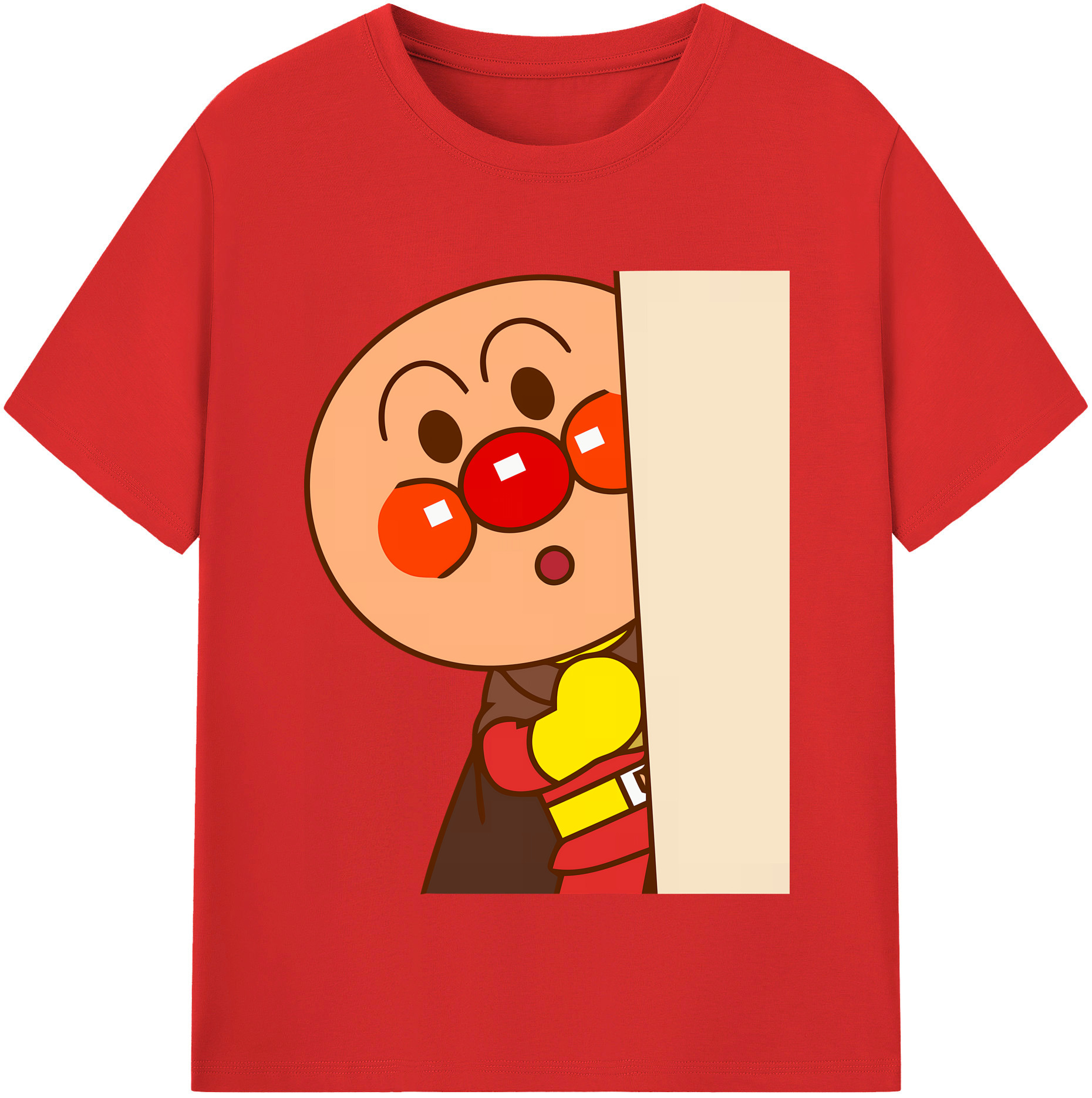 （画像用） アンパンマン Anpanman レディースカジュアルプリントTシャツ（綿100％）