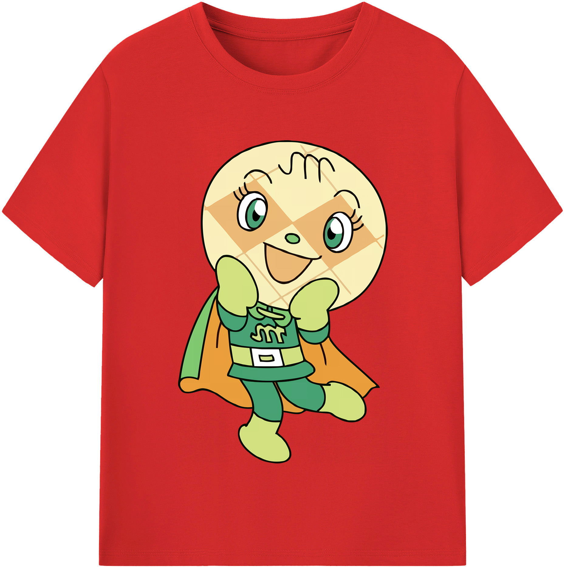 （画像用） アンパンマン Anpanman レディースカジュアルプリントTシャツ（綿100％）