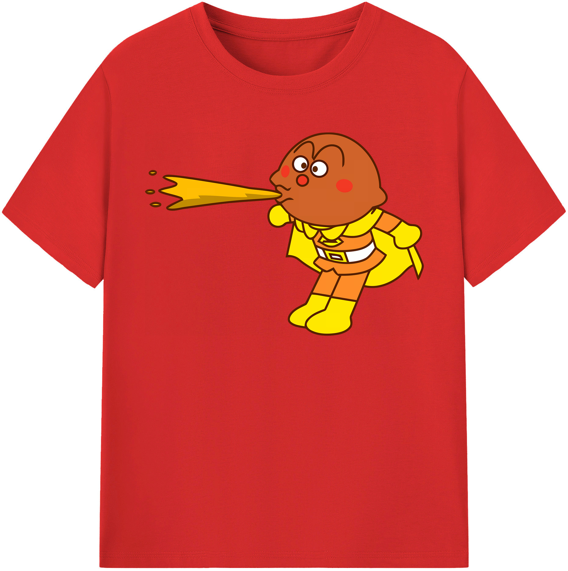 （画像用） アンパンマン Anpanman レディースカジュアルプリントTシャツ（綿100％）