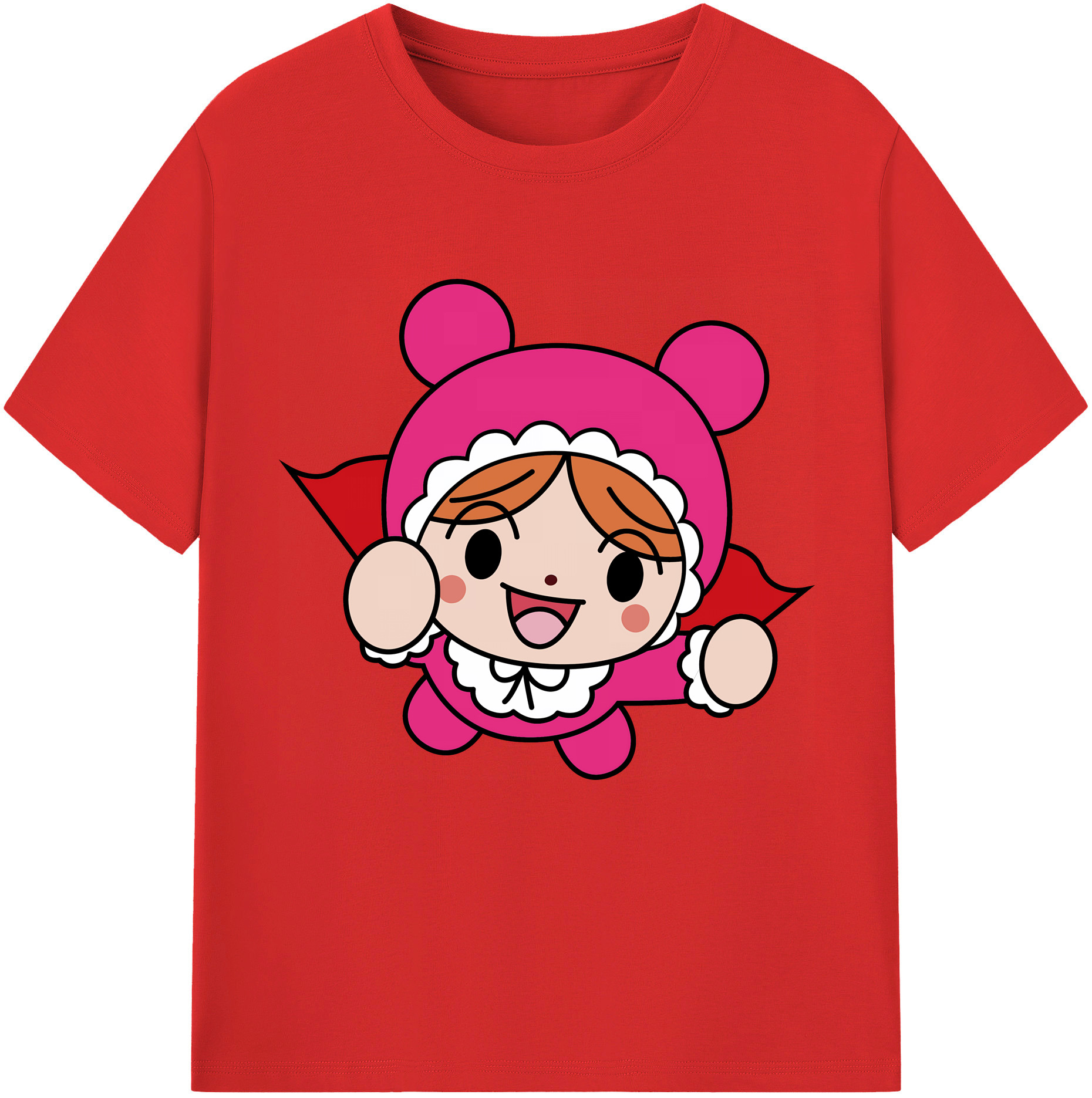 （画像用） アンパンマン Anpanman レディースカジュアルプリントTシャツ（綿100％）