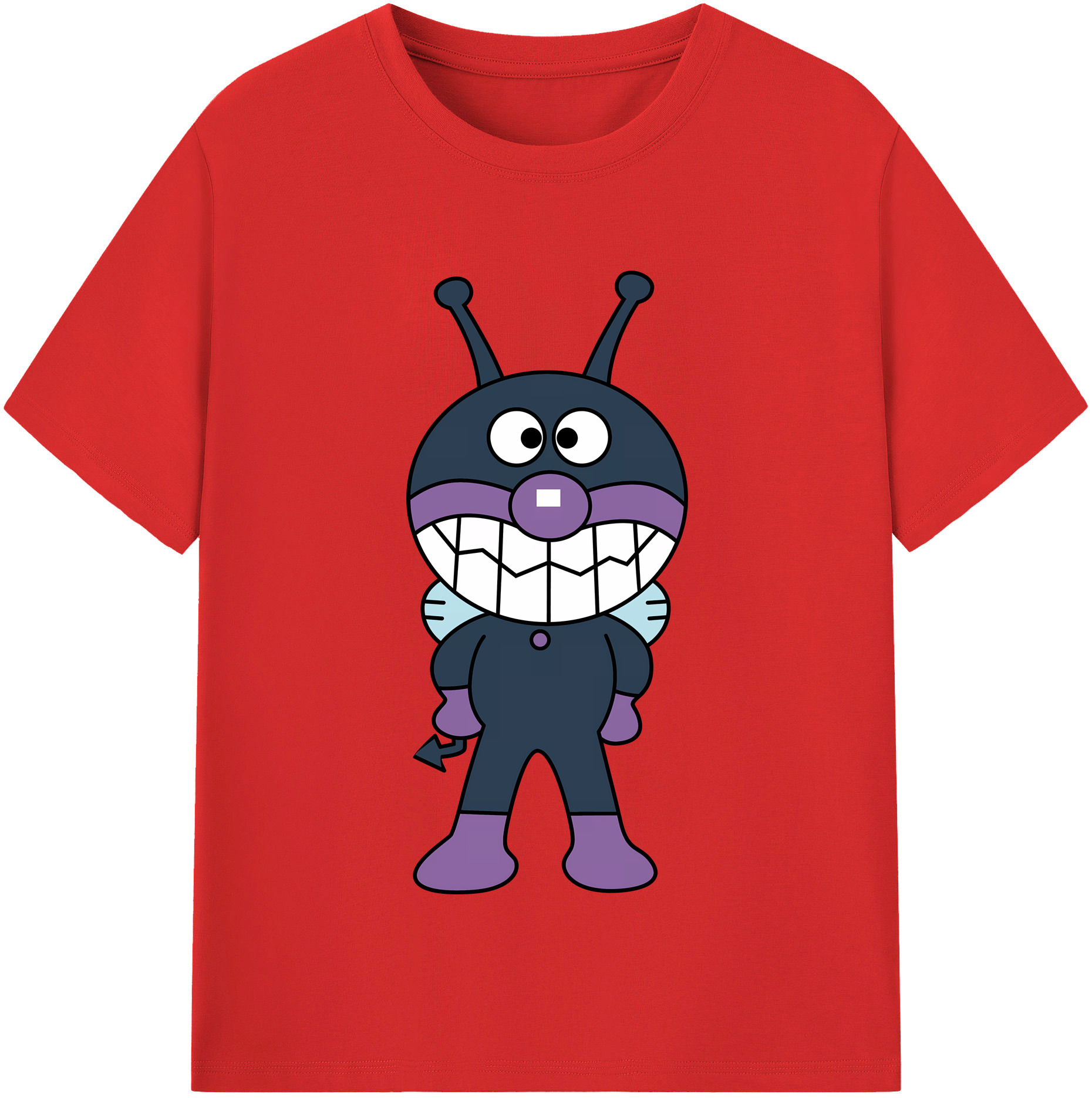 （画像用） アンパンマン Anpanman レディースカジュアルプリントTシャツ（綿100％）