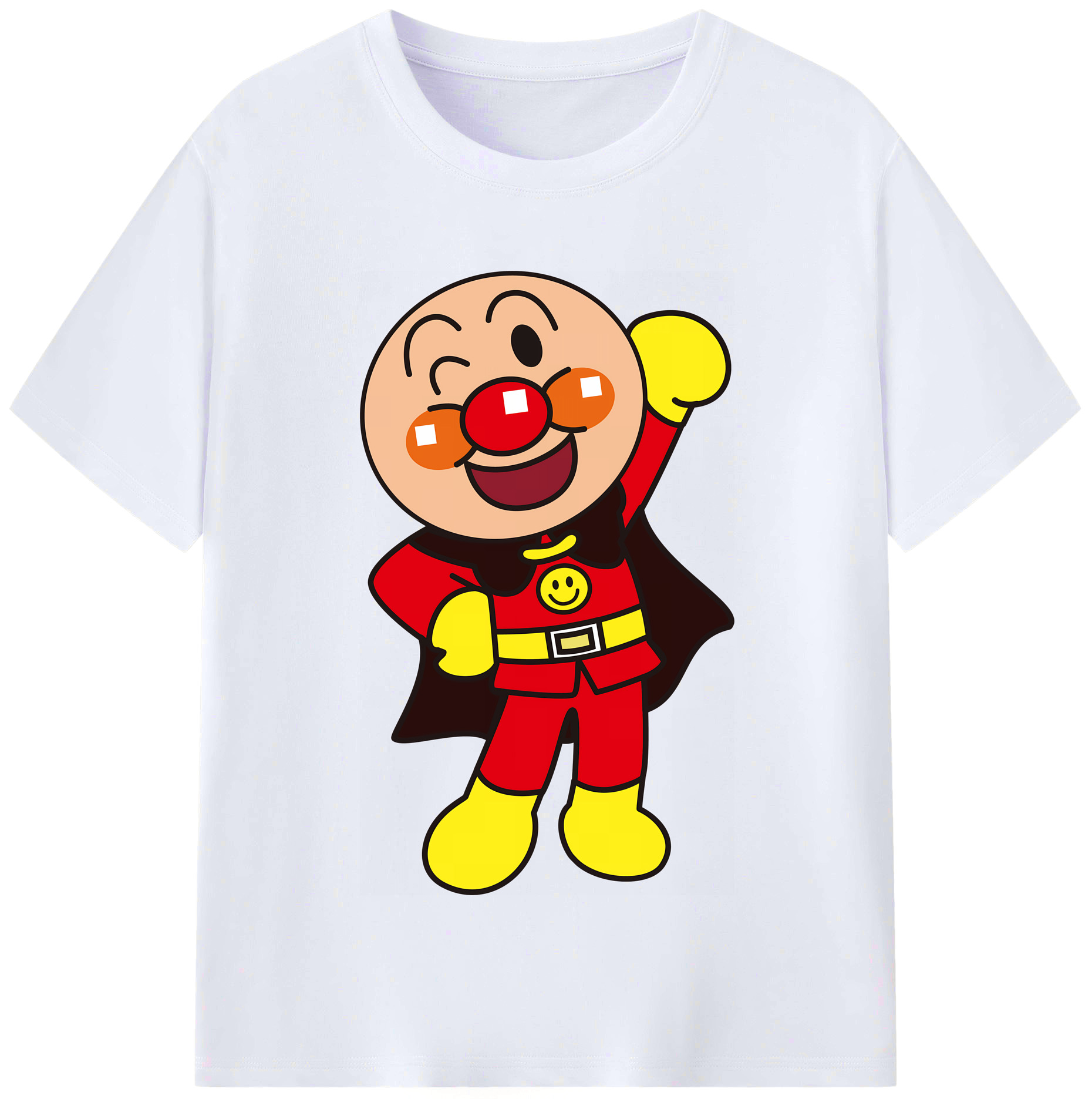 （画像用） アンパンマン Anpanman レディースカジュアルプリントTシャツ（綿100％）