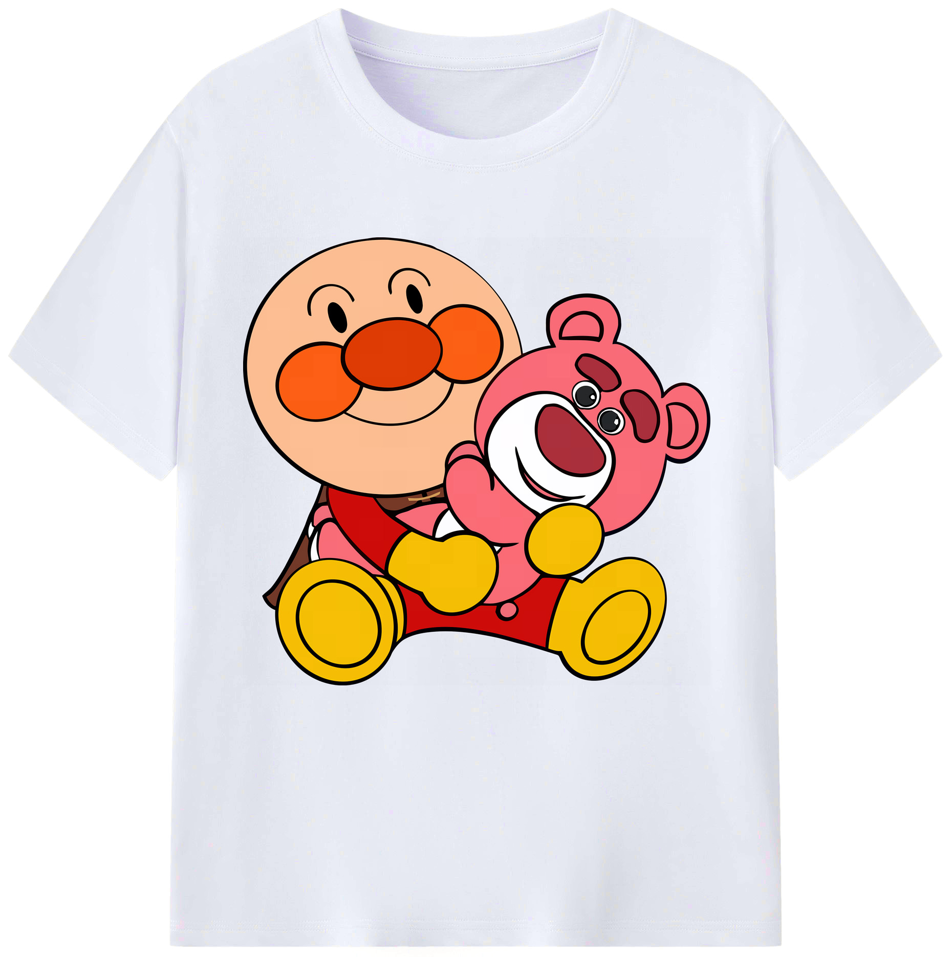 （画像用） アンパンマン Anpanman レディースカジュアルプリントTシャツ（綿100％）
