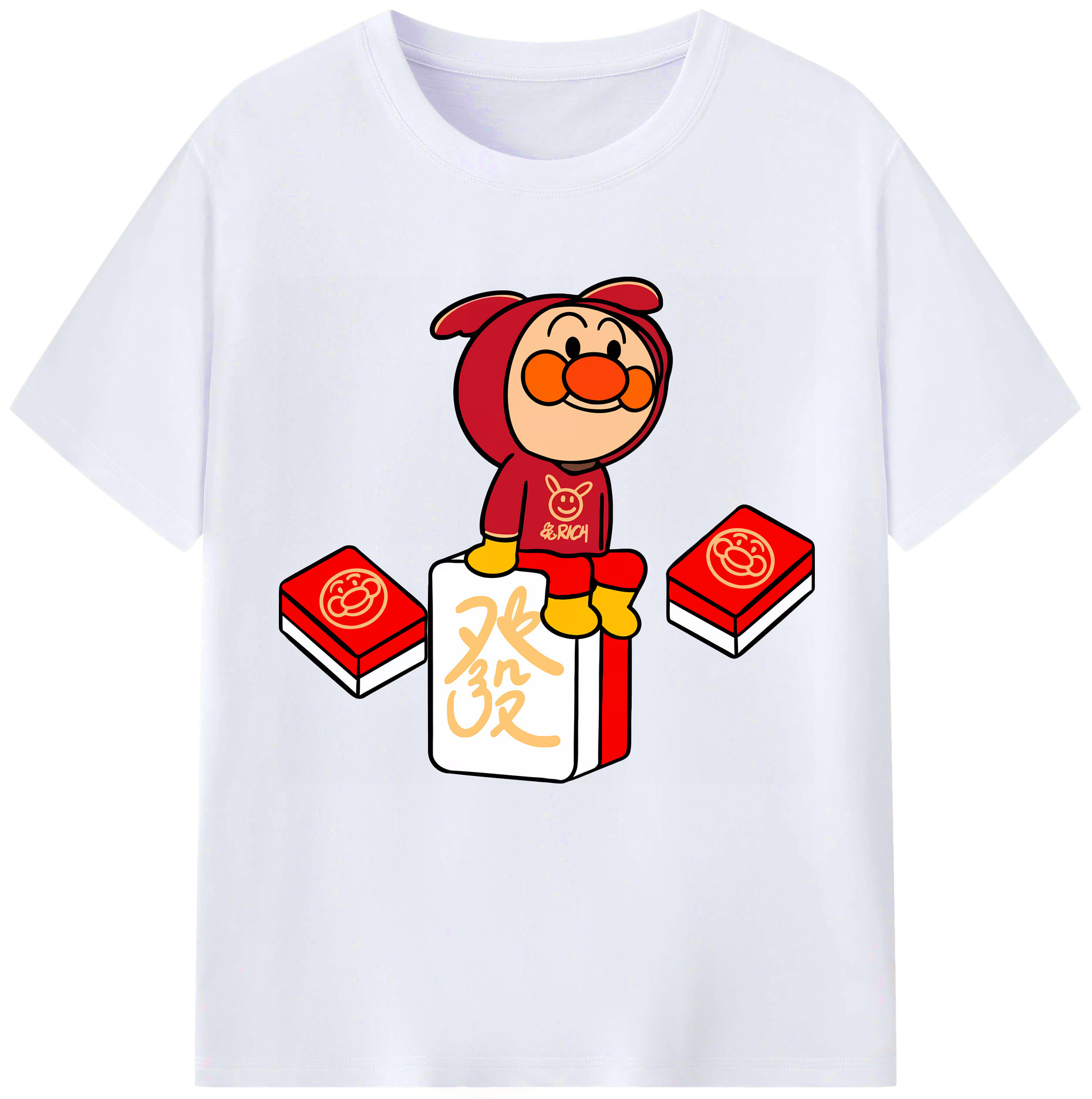 （画像用） アンパンマン Anpanman レディースカジュアルプリントTシャツ（綿100％）