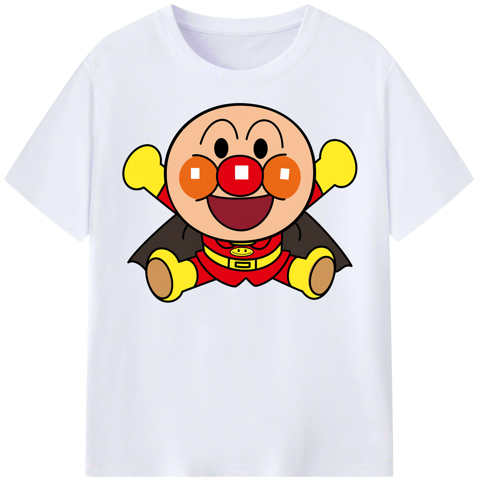 （画像用） アンパンマン Anpanman レディースカジュアルプリントTシャツ（綿100％）
