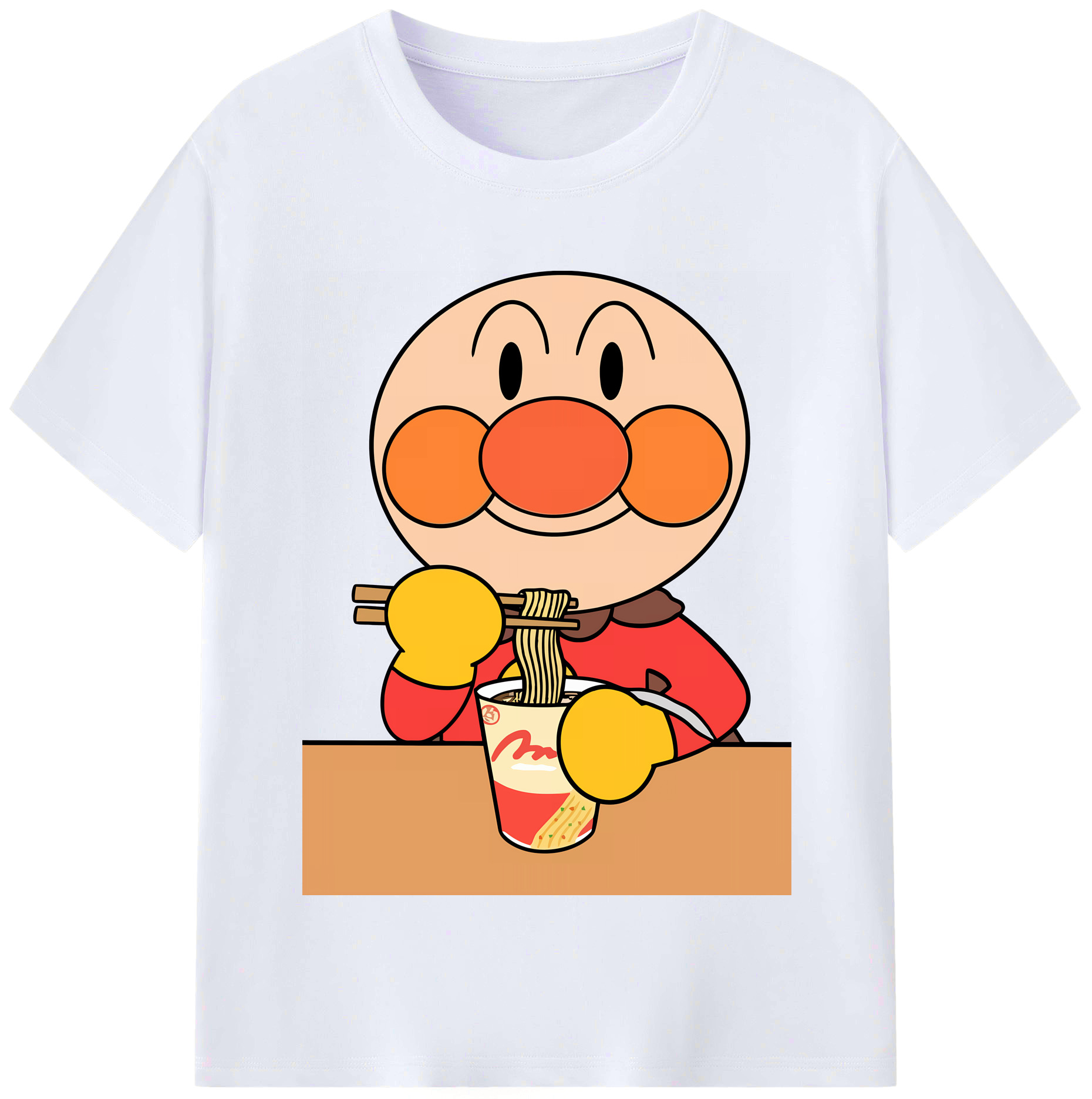（画像用） アンパンマン Anpanman レディースカジュアルプリントTシャツ（綿100％）