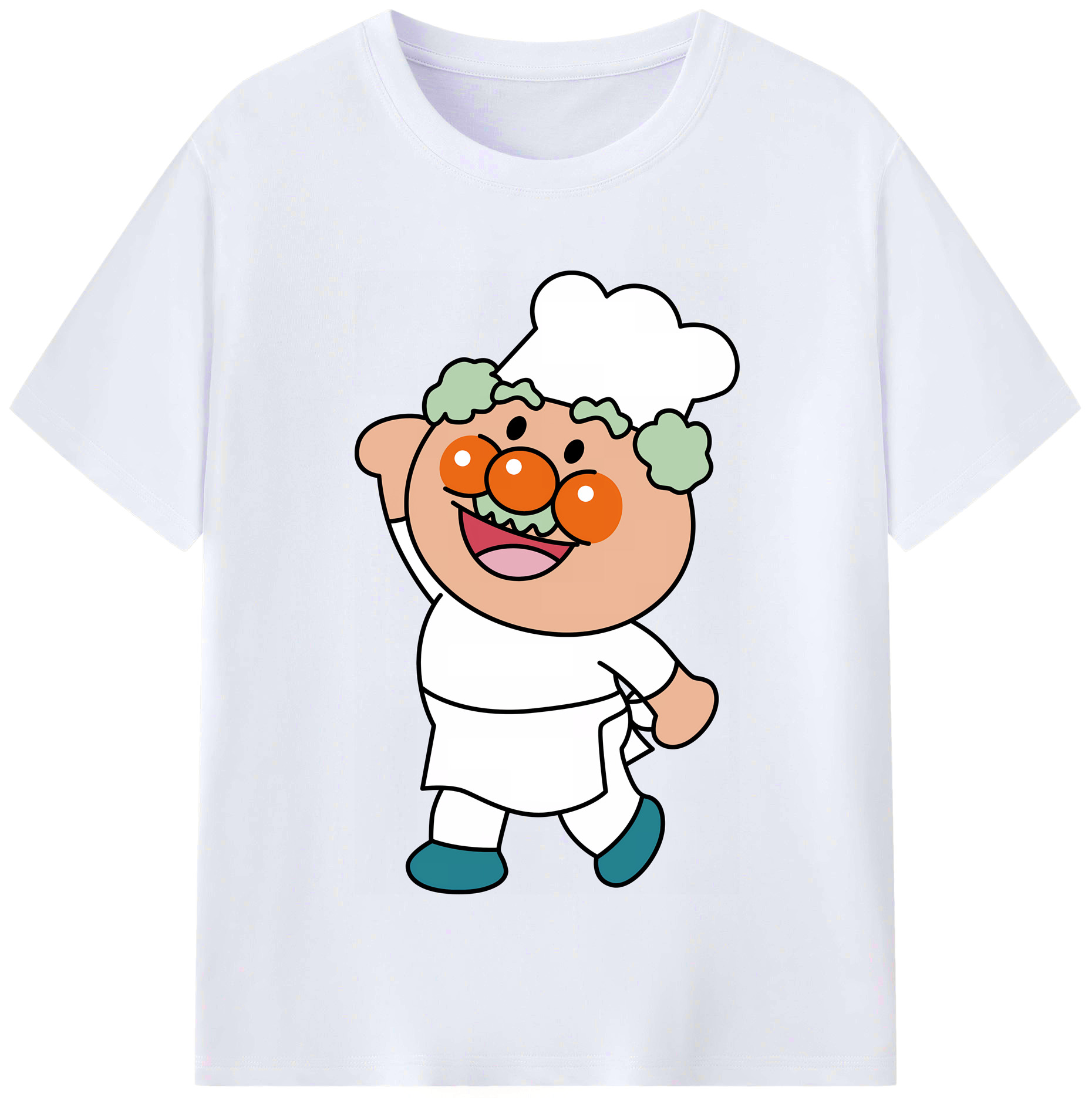 （画像用） アンパンマン Anpanman レディースカジュアルプリントTシャツ（綿100％）