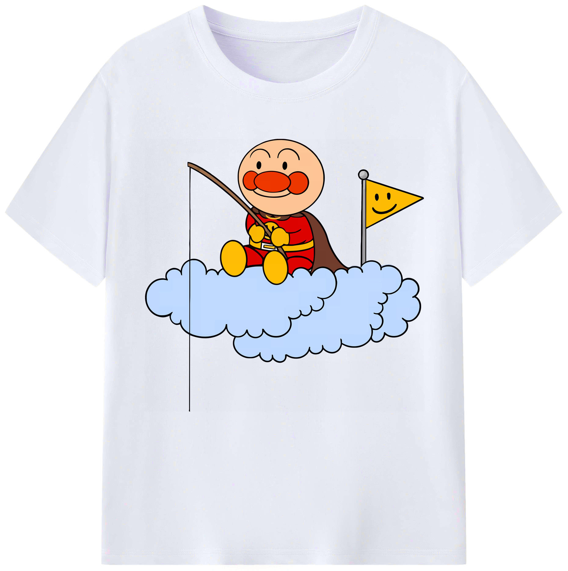 （画像用） アンパンマン Anpanman レディースカジュアルプリントTシャツ（綿100％）