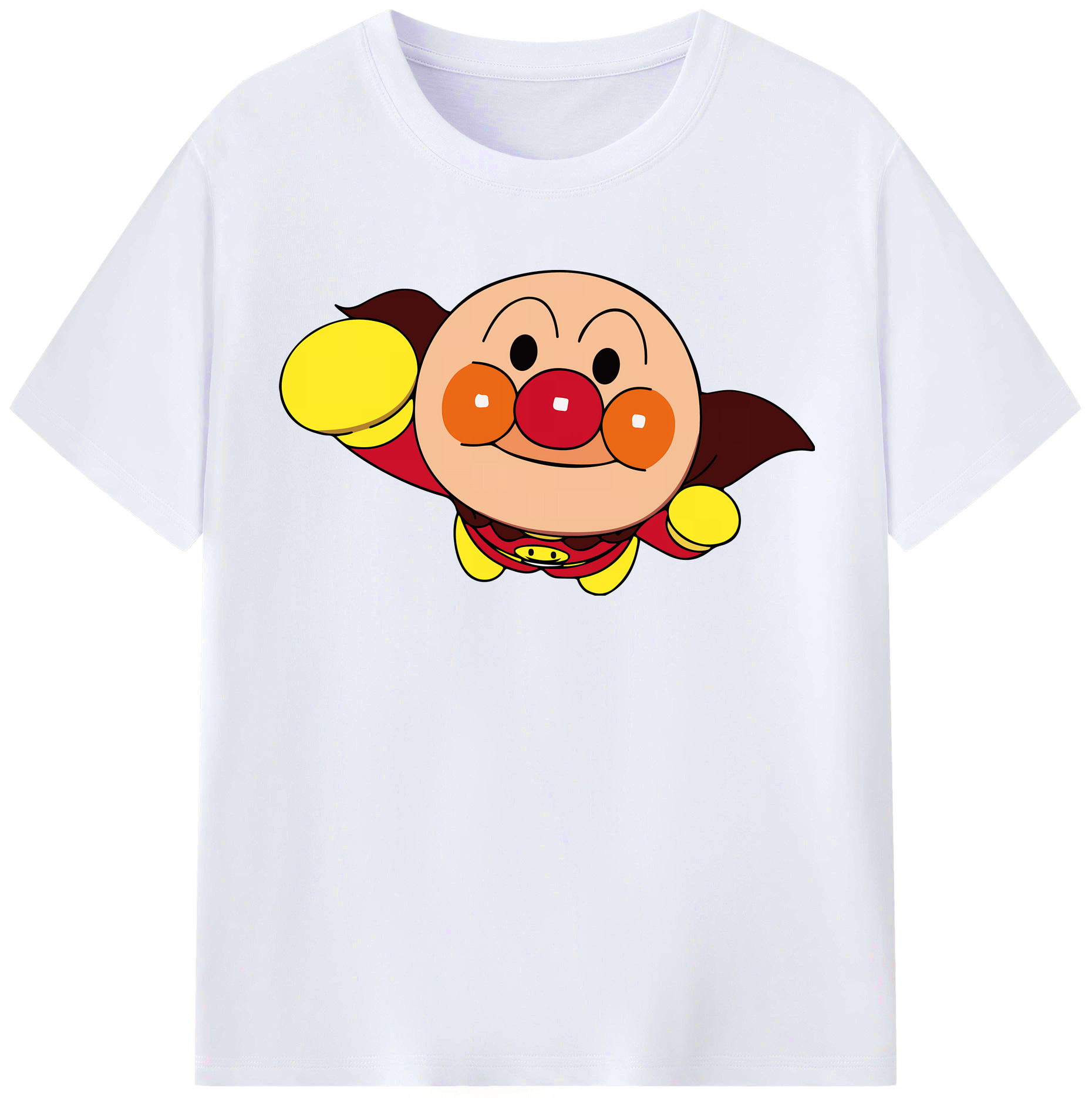 （画像用） アンパンマン Anpanman レディースカジュアルプリントTシャツ（綿100％）