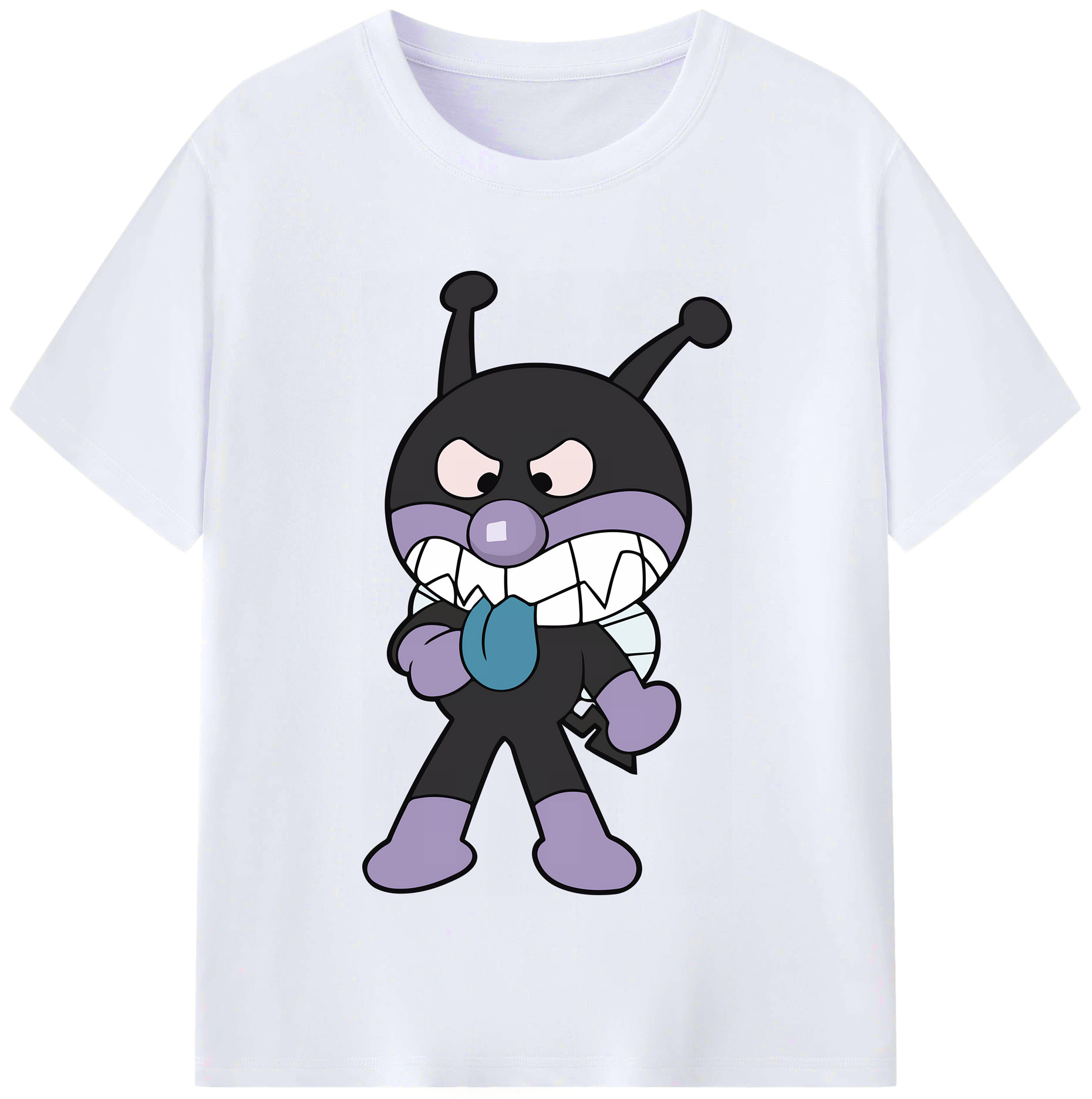 （画像用） アンパンマン Anpanman レディースカジュアルプリントTシャツ（綿100％）